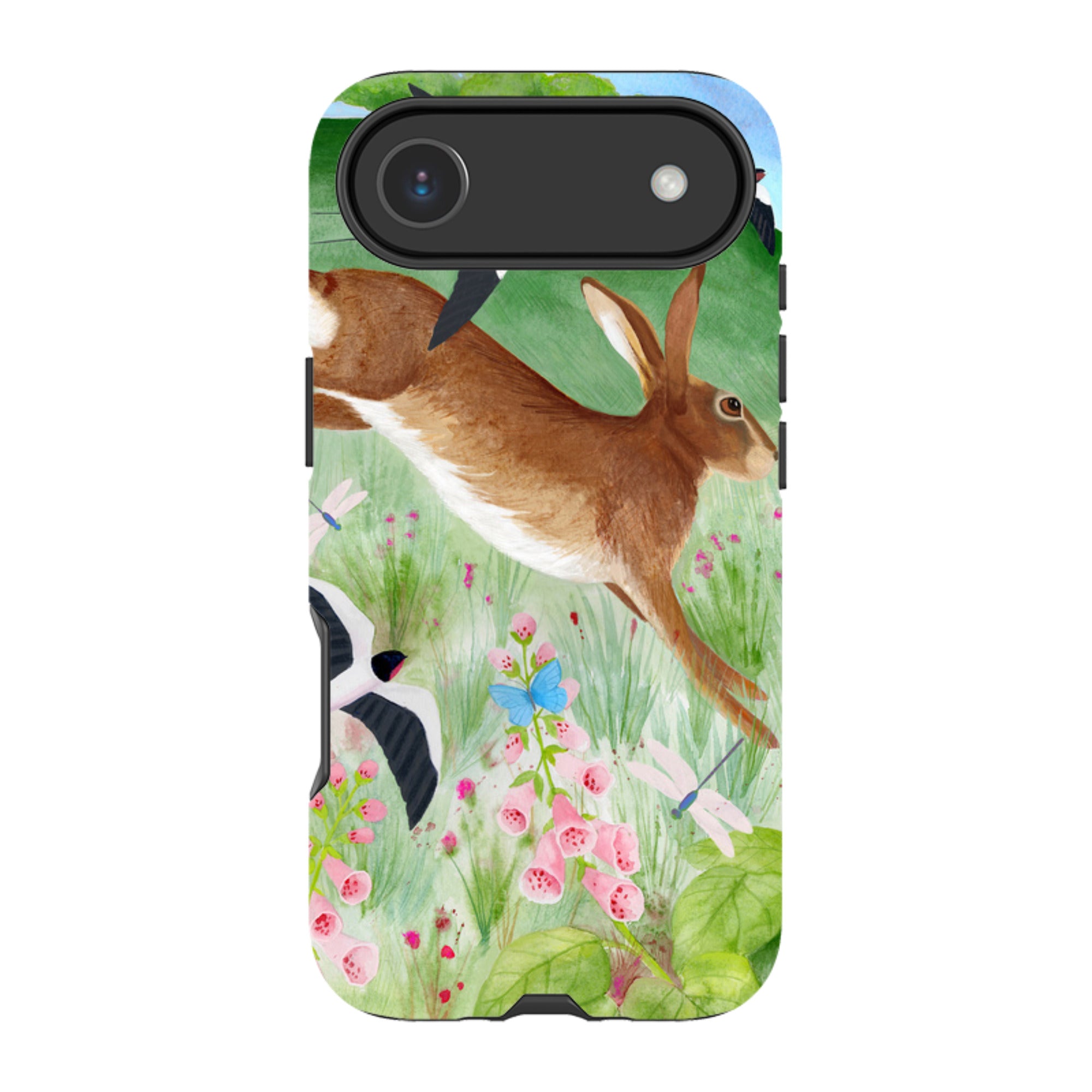 iPhone MagSafe Tough Case - Hares and Swallows By Bex Parkin