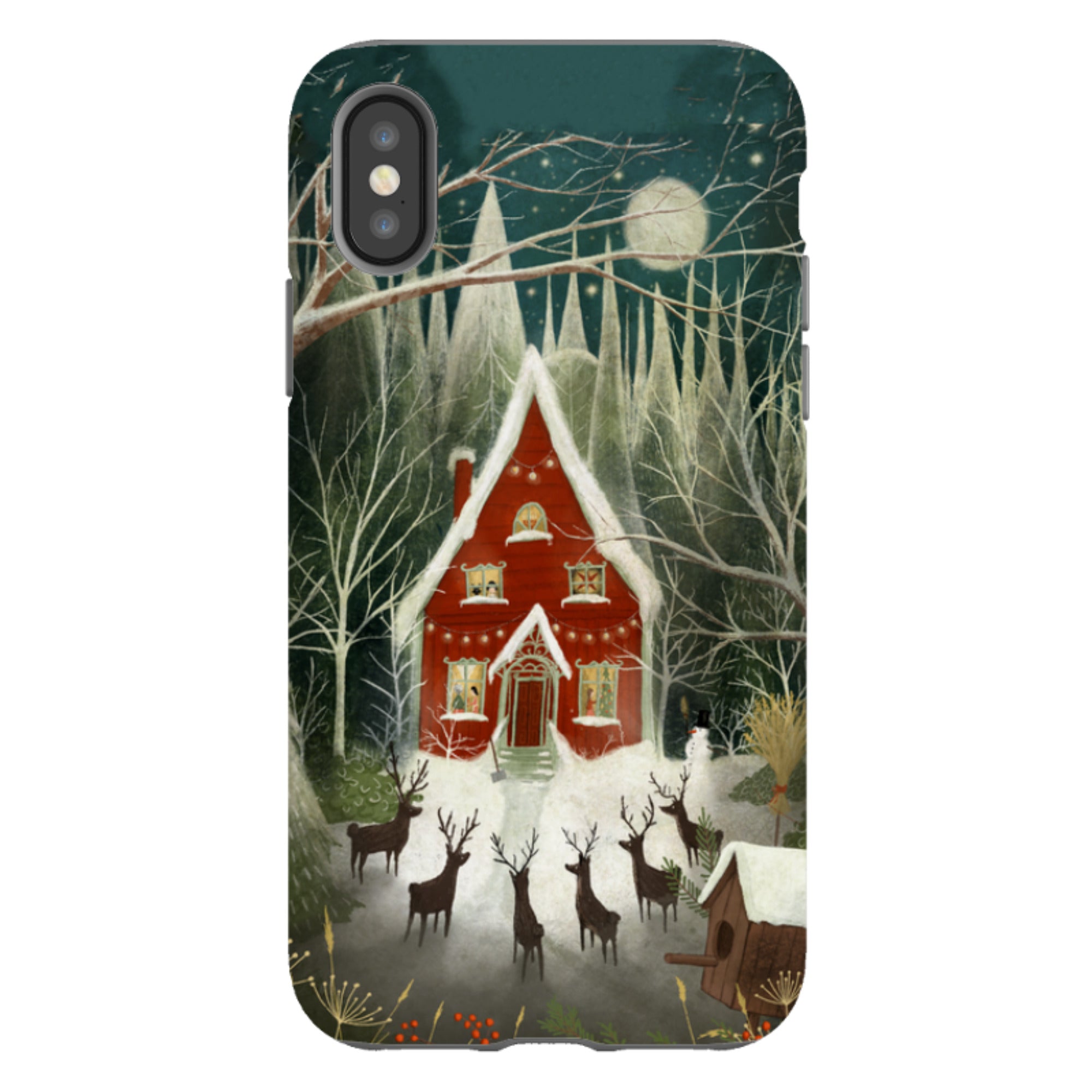 iPhone Tough Case -Christmas Garden Night By Maja Lindberg