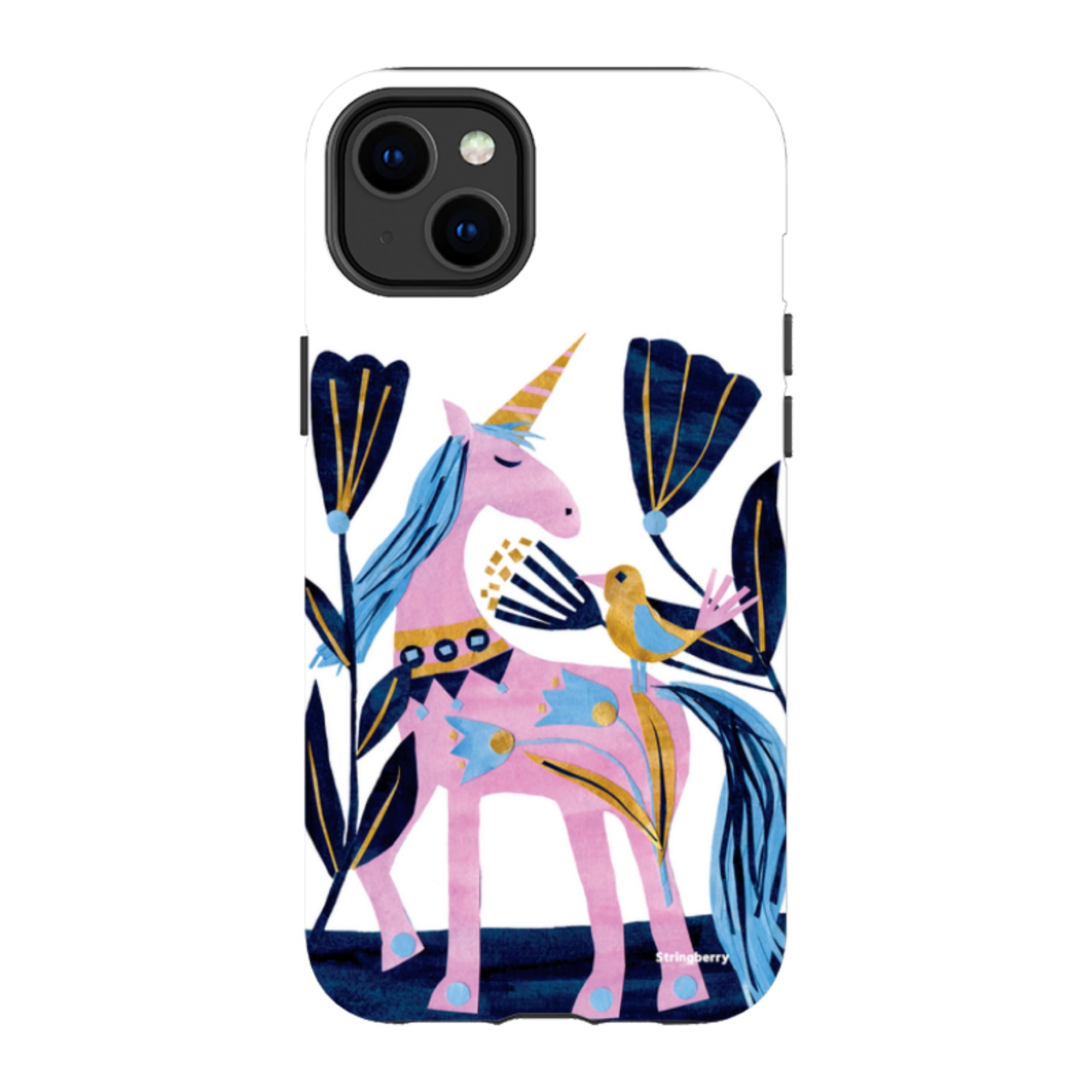 iPhone MagSafe Tough Case - Lilac Unicorn By Tracey English