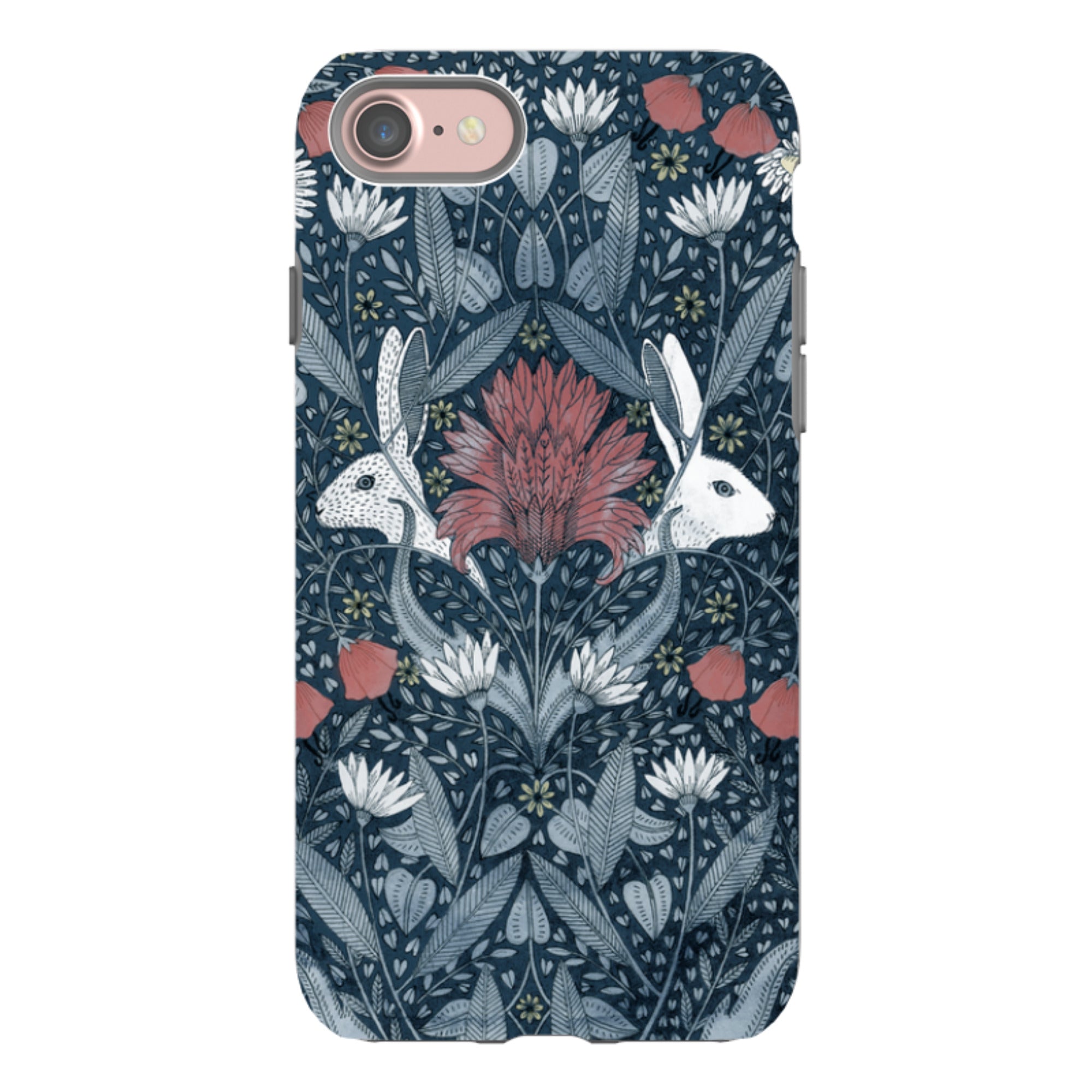 iPhone Tough Case - Two Rabbits By Maria Matos