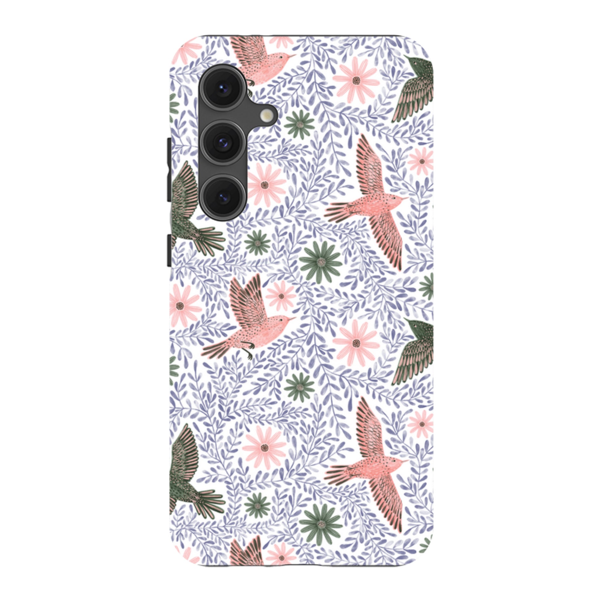 Samsung Tough Case - Bird Pattern Blue By Lee Foster Wilson