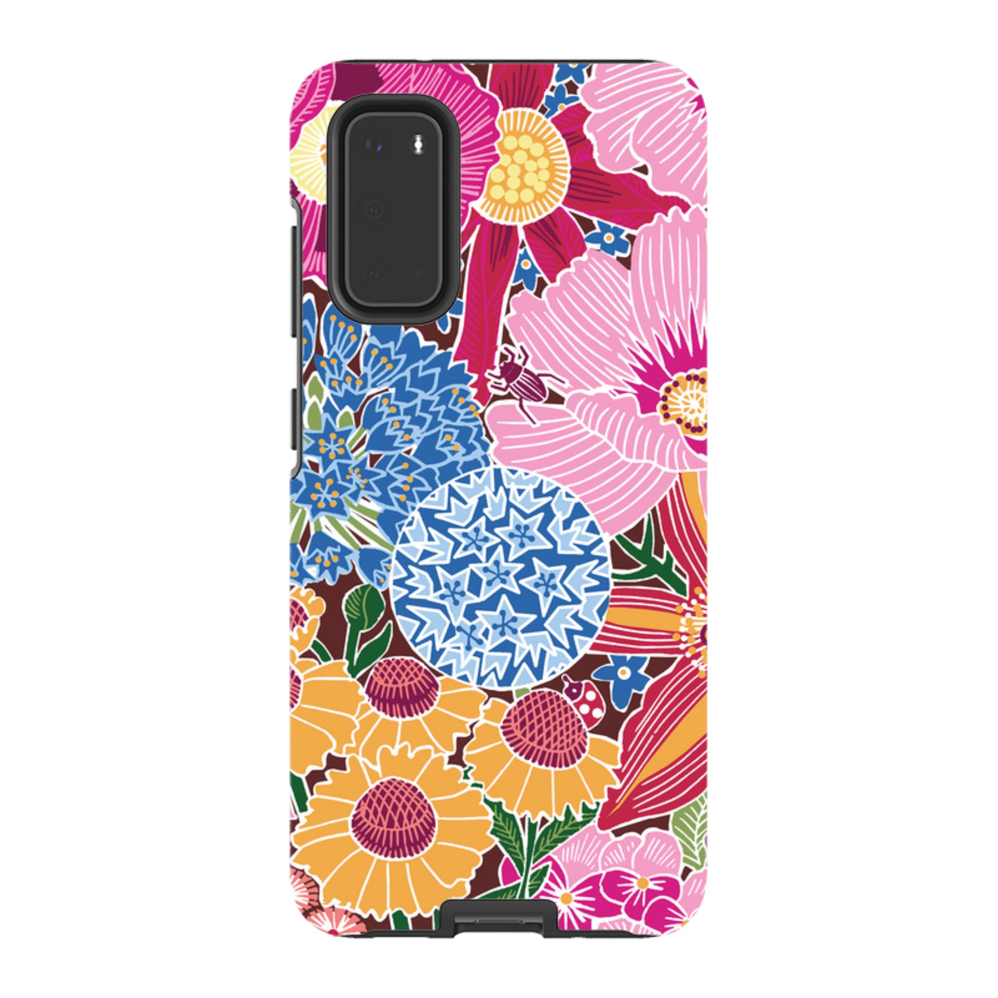 Samsung Tough Case - Jigsaw Floral 2 By kate Heiss