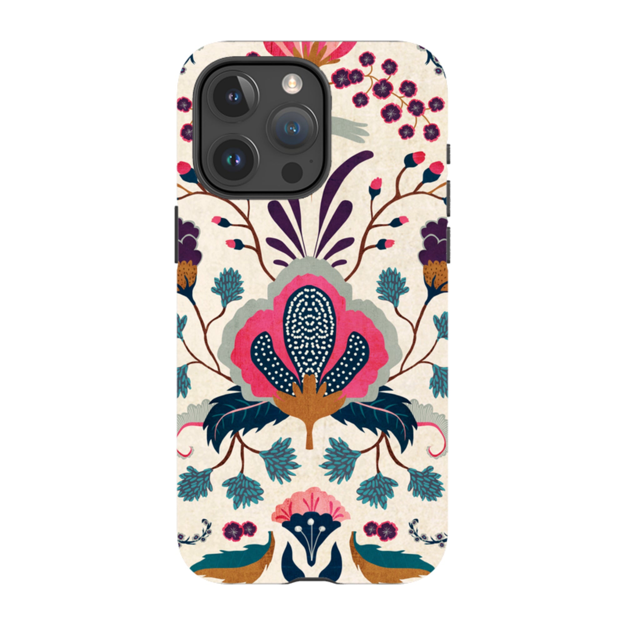 iPhone MagSafe Tough Case - Folk Floral By Katherine Quinn