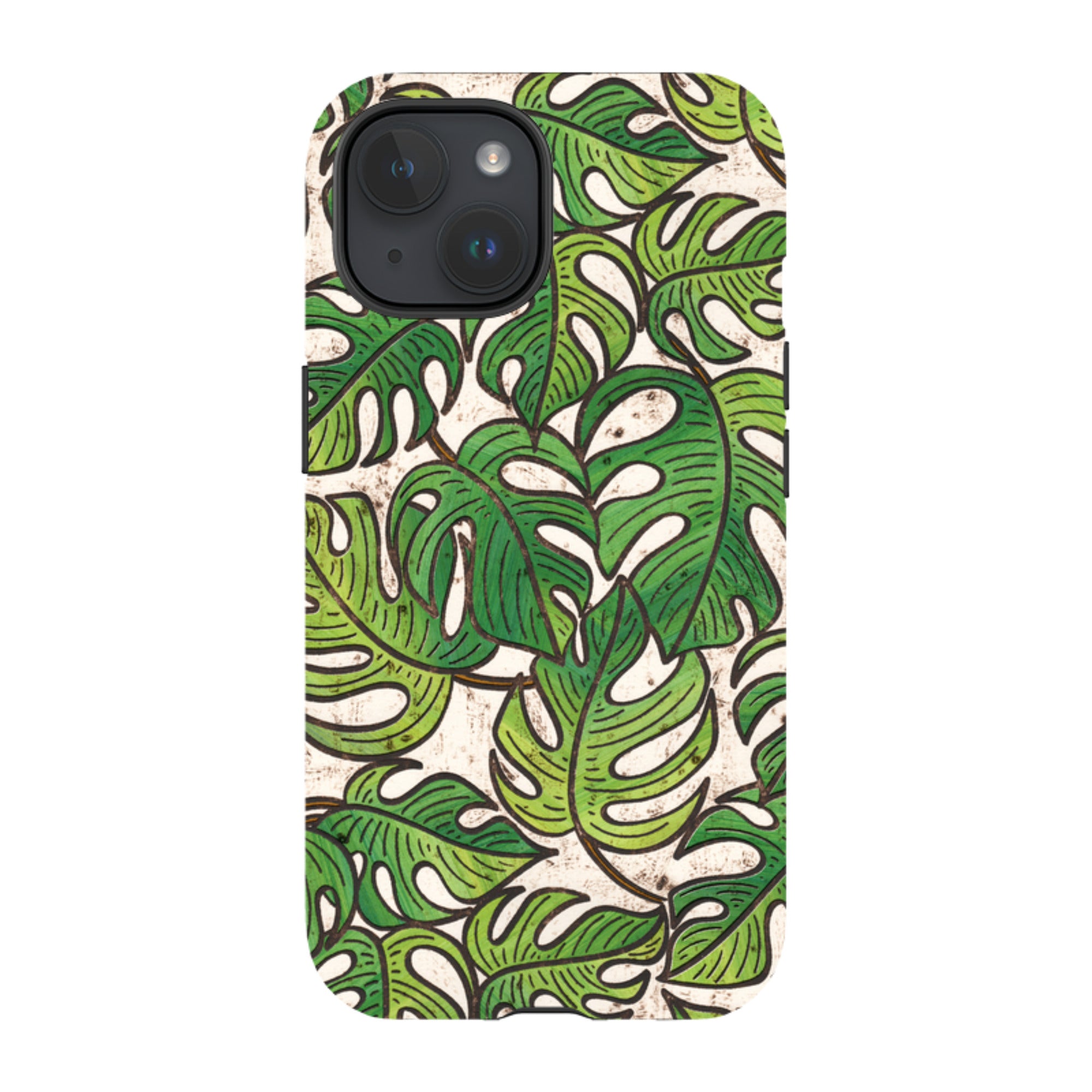 iPhone MagSafe Tough Case - Green Floral 1 By Amelia Bowman
