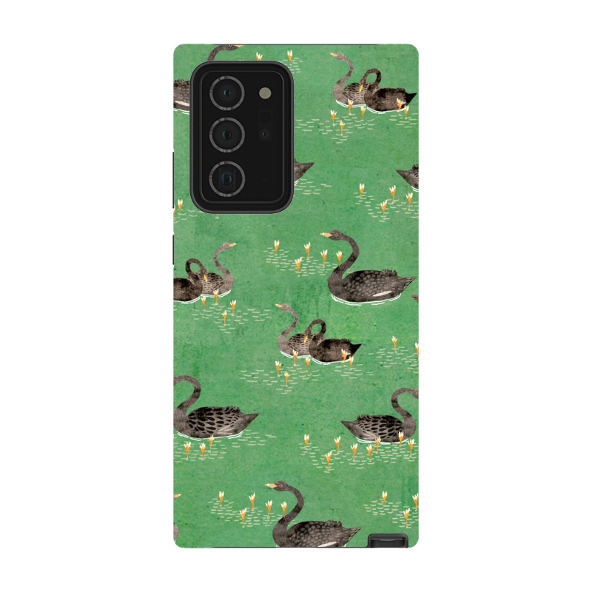 Samsung Tough Case - Swans Green By Katherine Quinn
