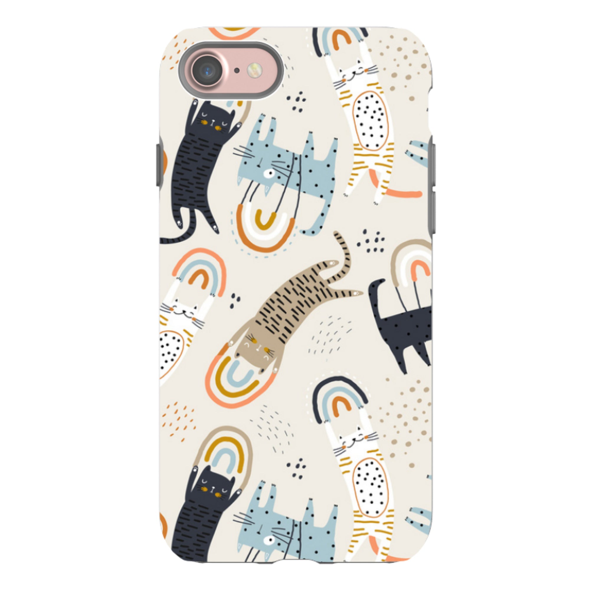 iPhone Tough Case - Rainbow Cats