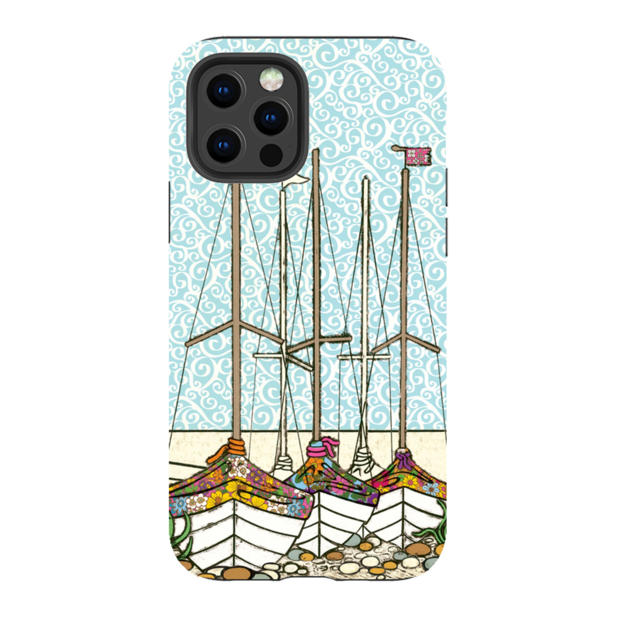 iPhone Tough Case - Boats At Rest By Amelia Bowman