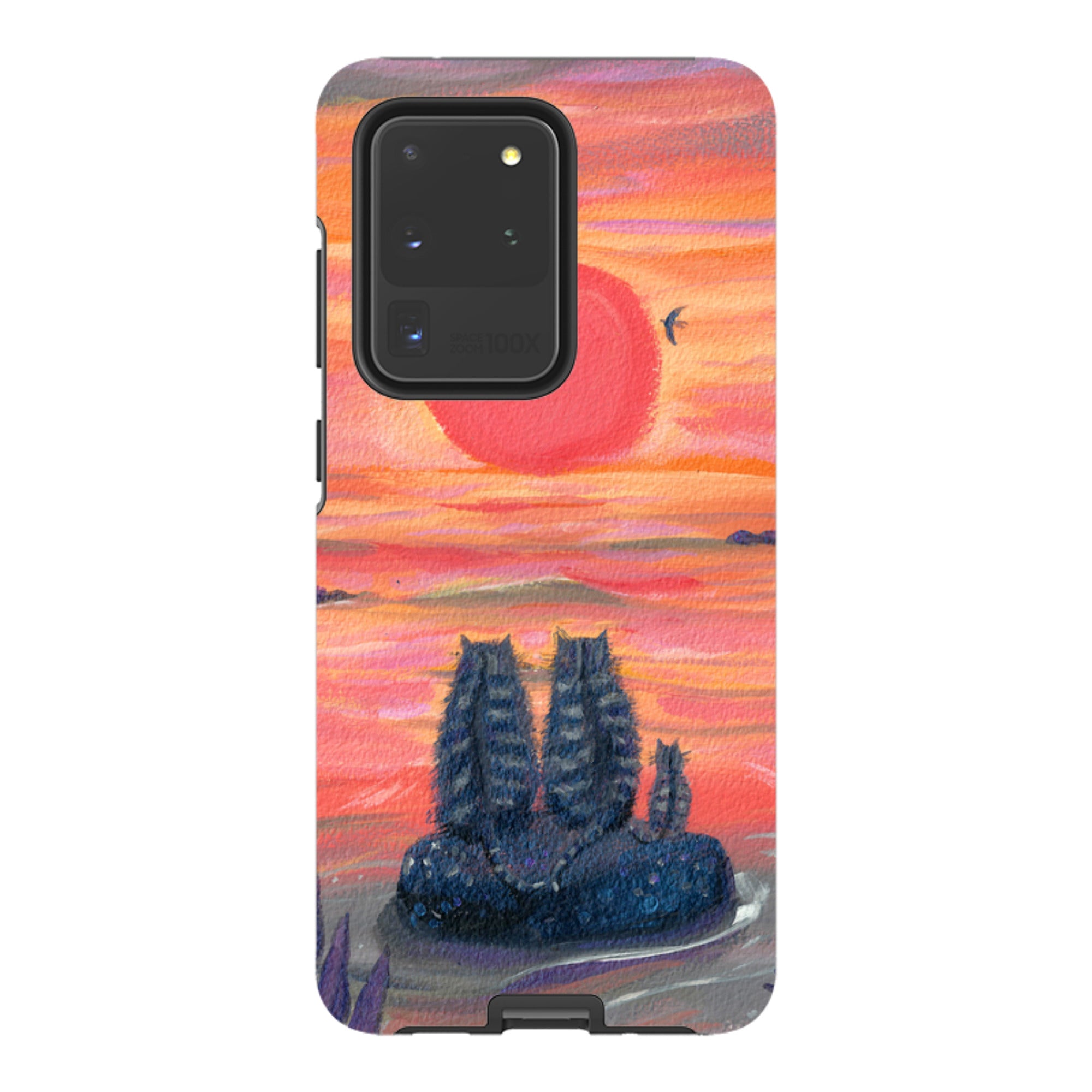 Samsung Tough Case - Sunset Cats By Mary Stubberfield