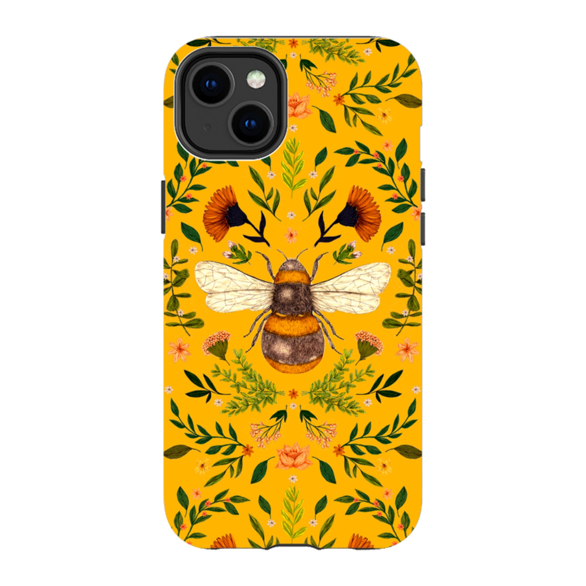 iPhone MagSafe Tough Case -  Botanical Bee Honey By Jade Mosinski