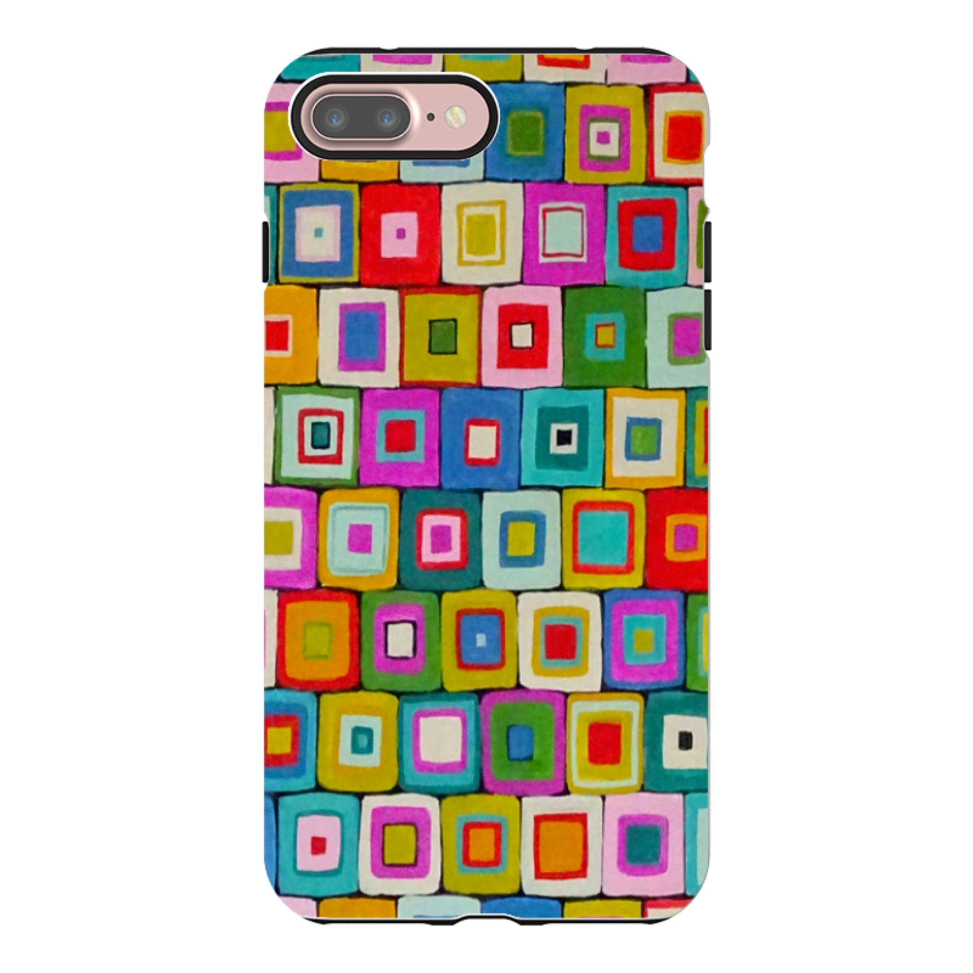 iPhone Tough Case - Atelier Blanket Squares Bright By Sarah Campbell
