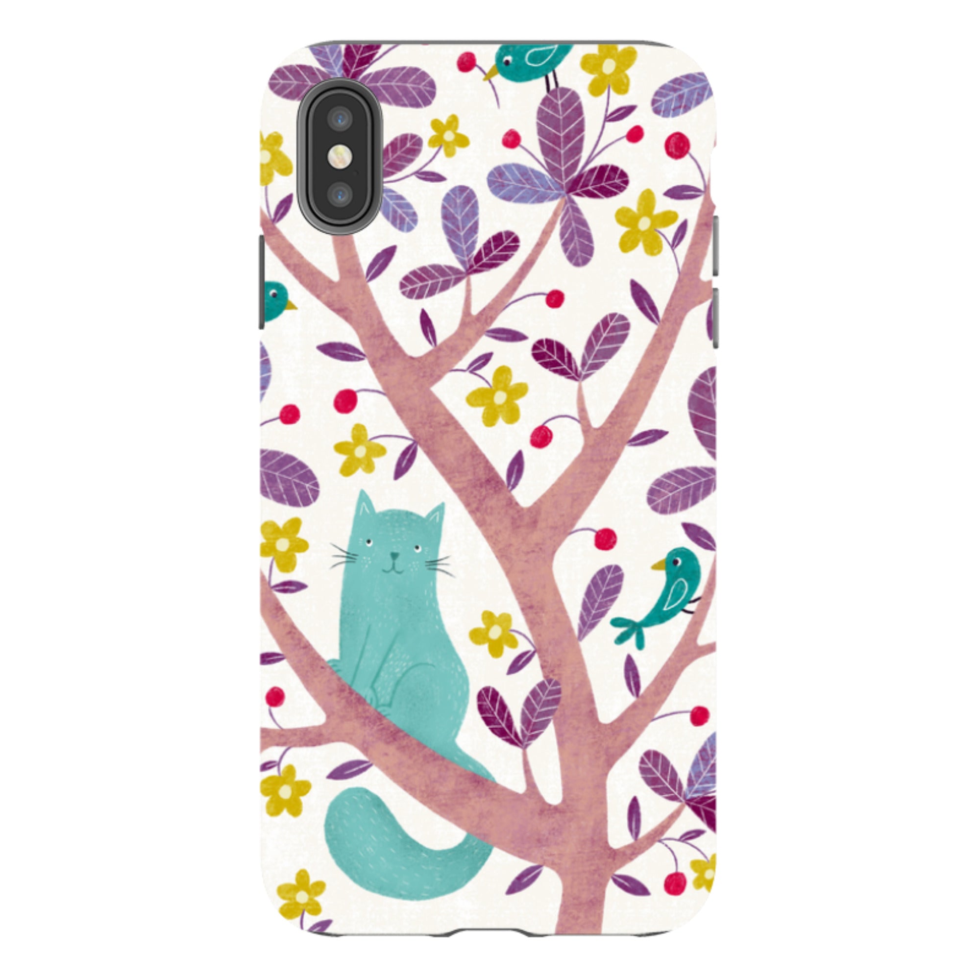 iPhone Tough Case - Cat And Bird By Suzy Taylor