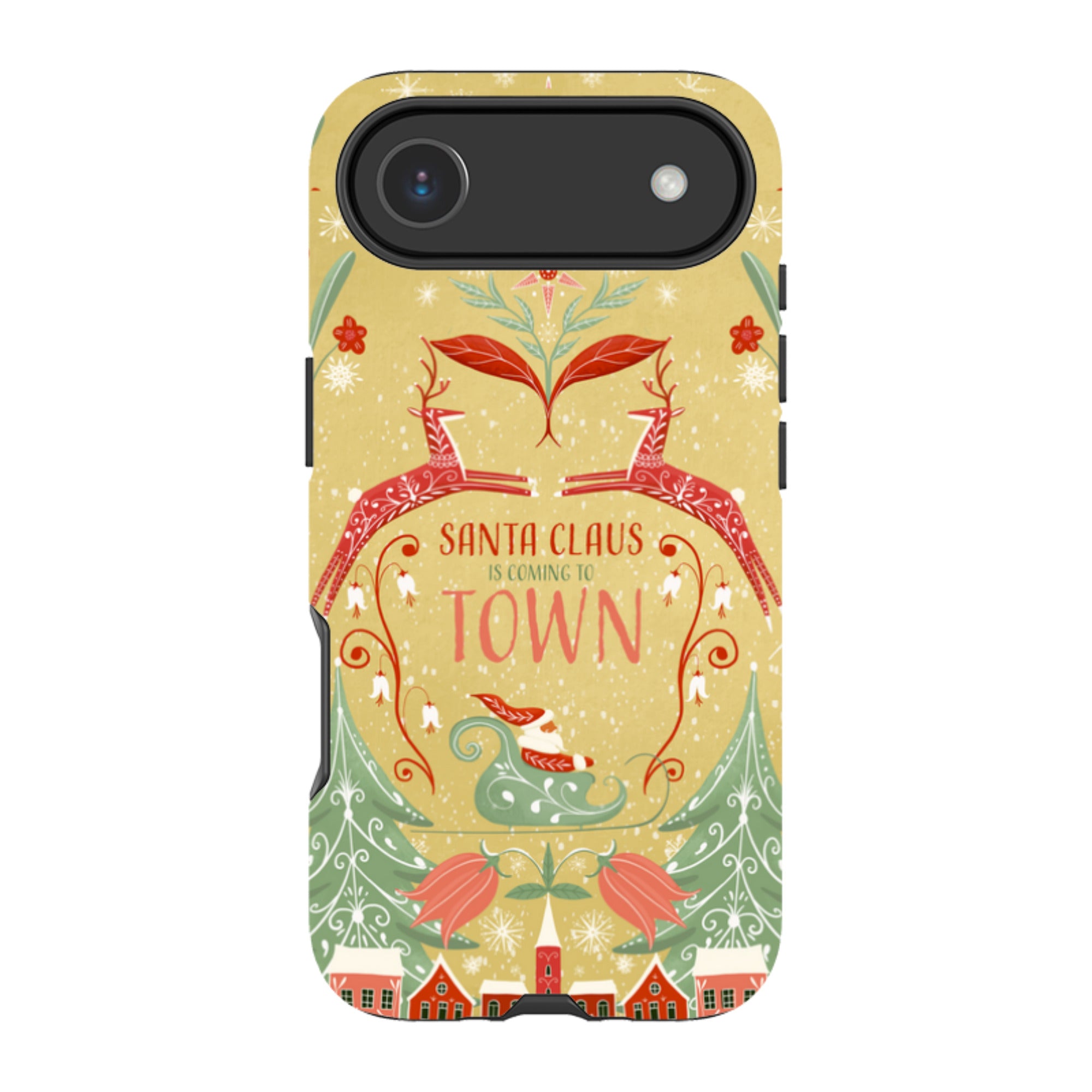 iPhone Tough Case - Santa Claus Is Coming To Town By Maja Lindberg