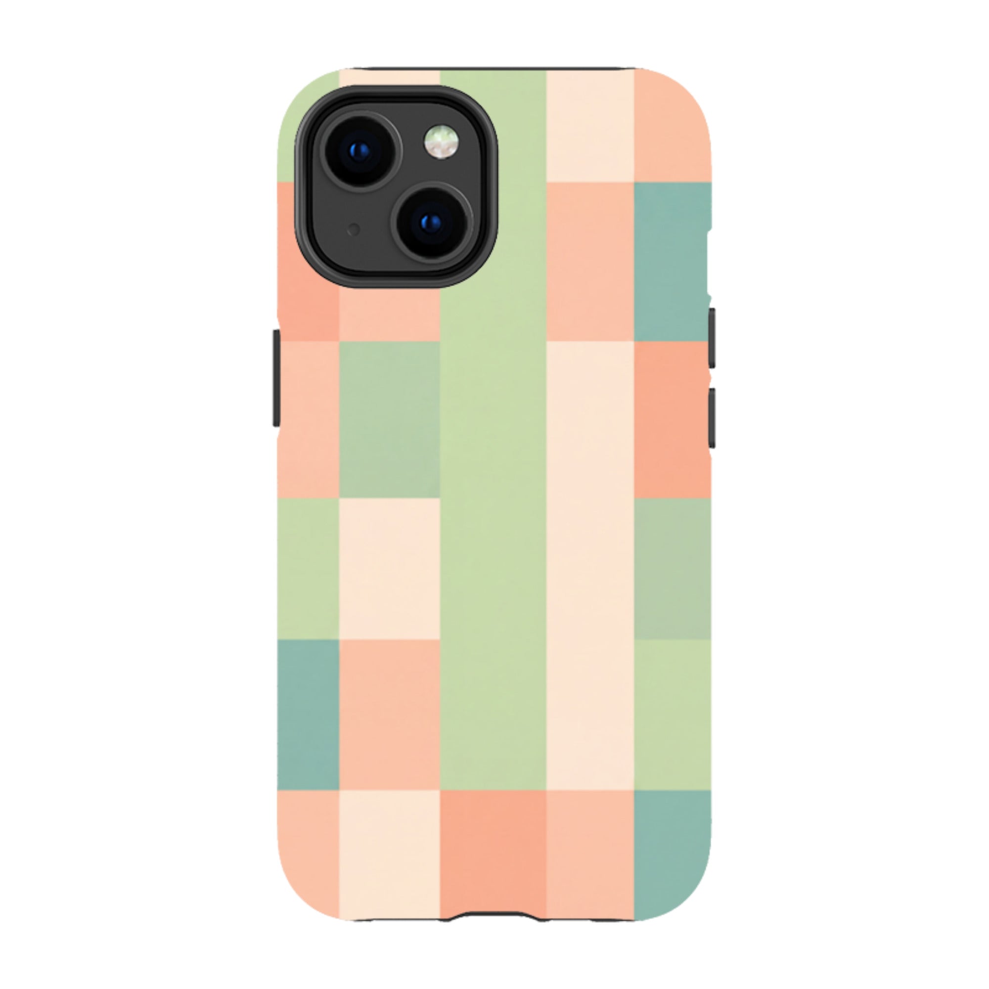 iPhone Tough Case - Pastel Gingham