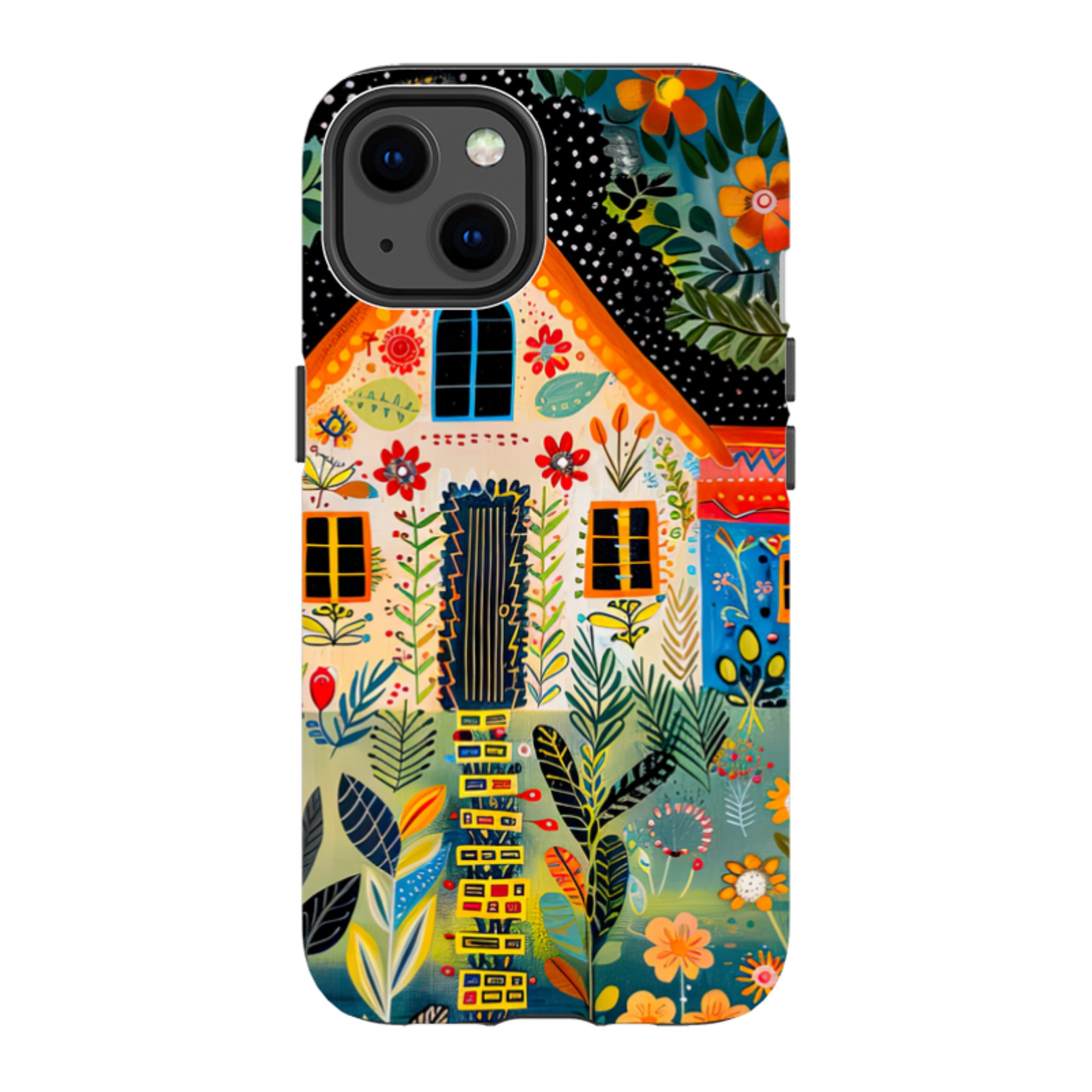iPhone Case - Folk Art House II