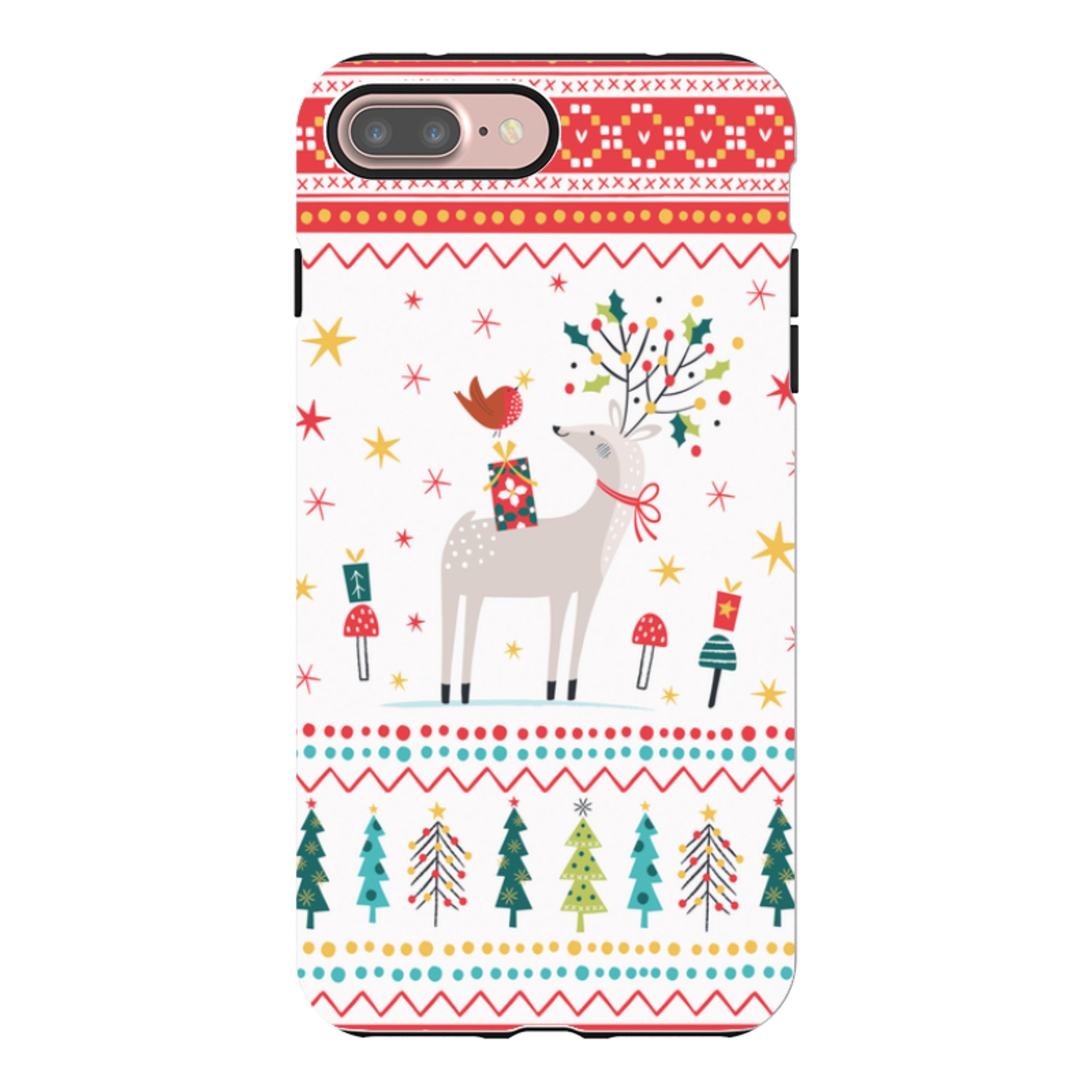 iPhone Tough Case - Deer and Robin By Ali Brookes