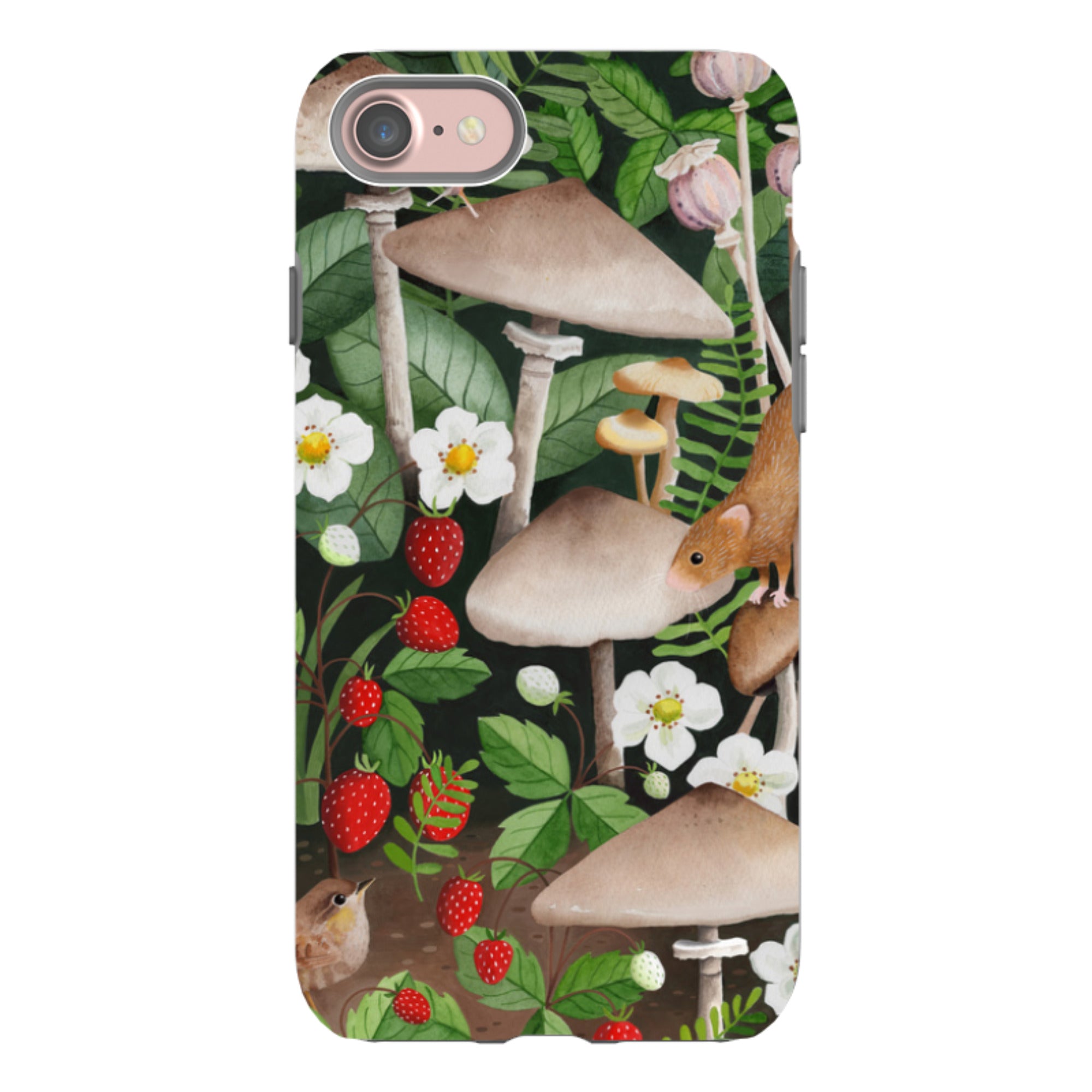 iPhone Tough Case - Strawberry Patch By Bex Parkin