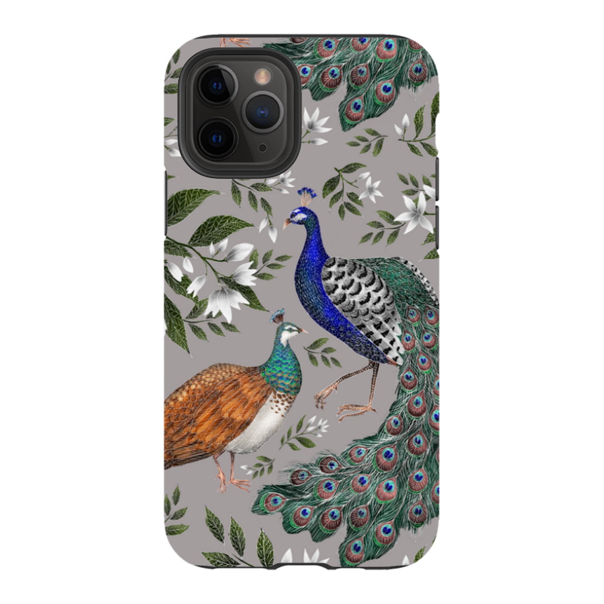 iPhone Tough Case - Peahen And Peacock By Catherine Rowe