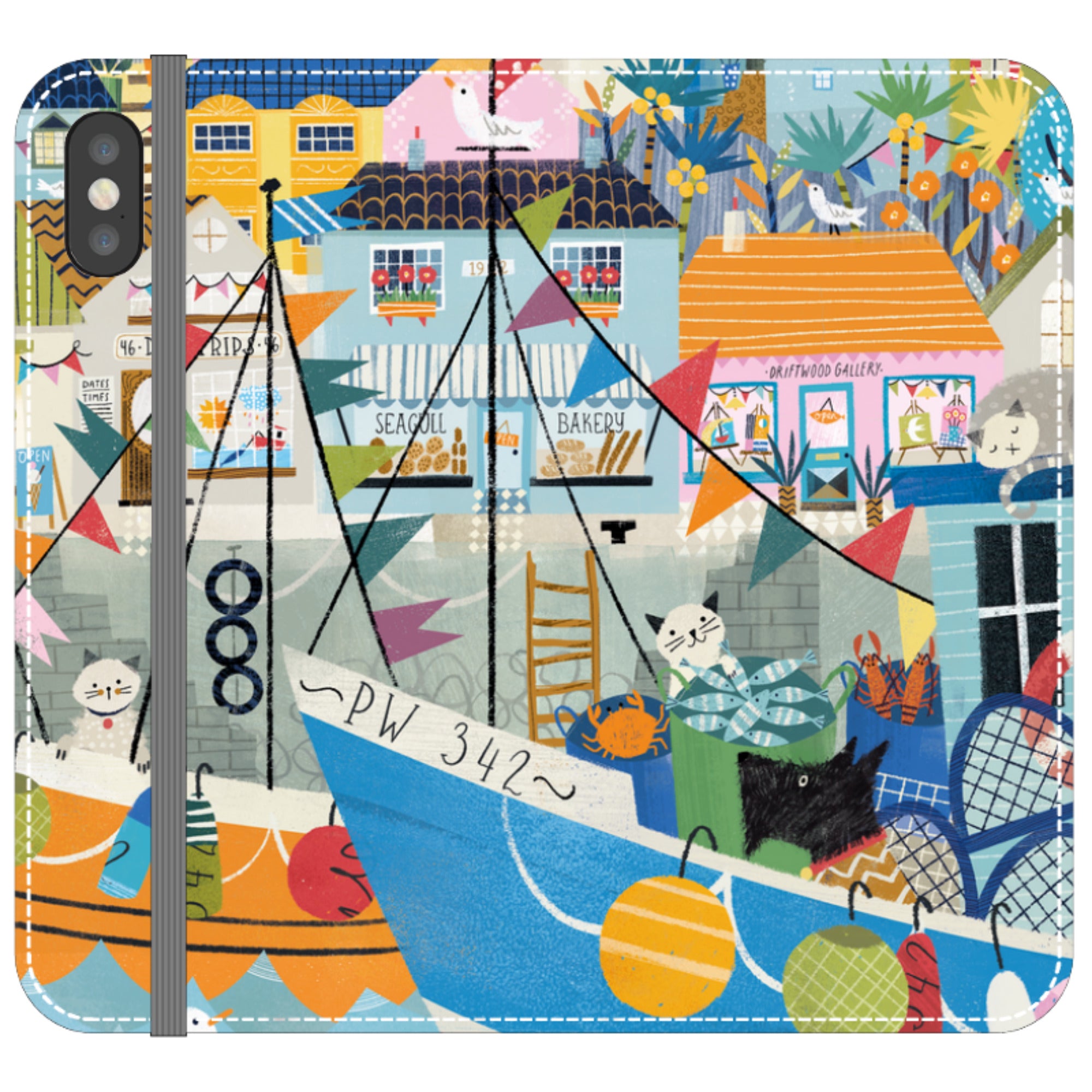 Night Harbour Wallet Case By Ali Brookes