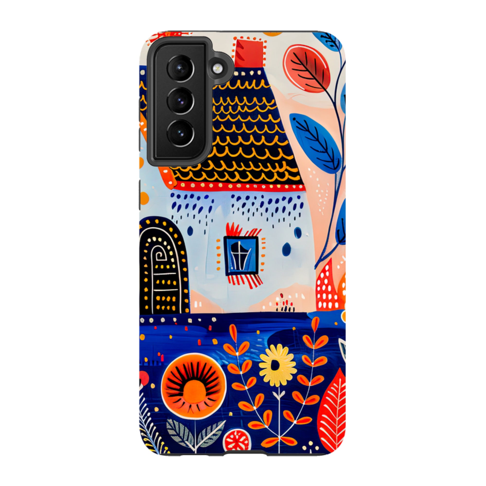 Samsung Tough Case - Folk Art House VIII