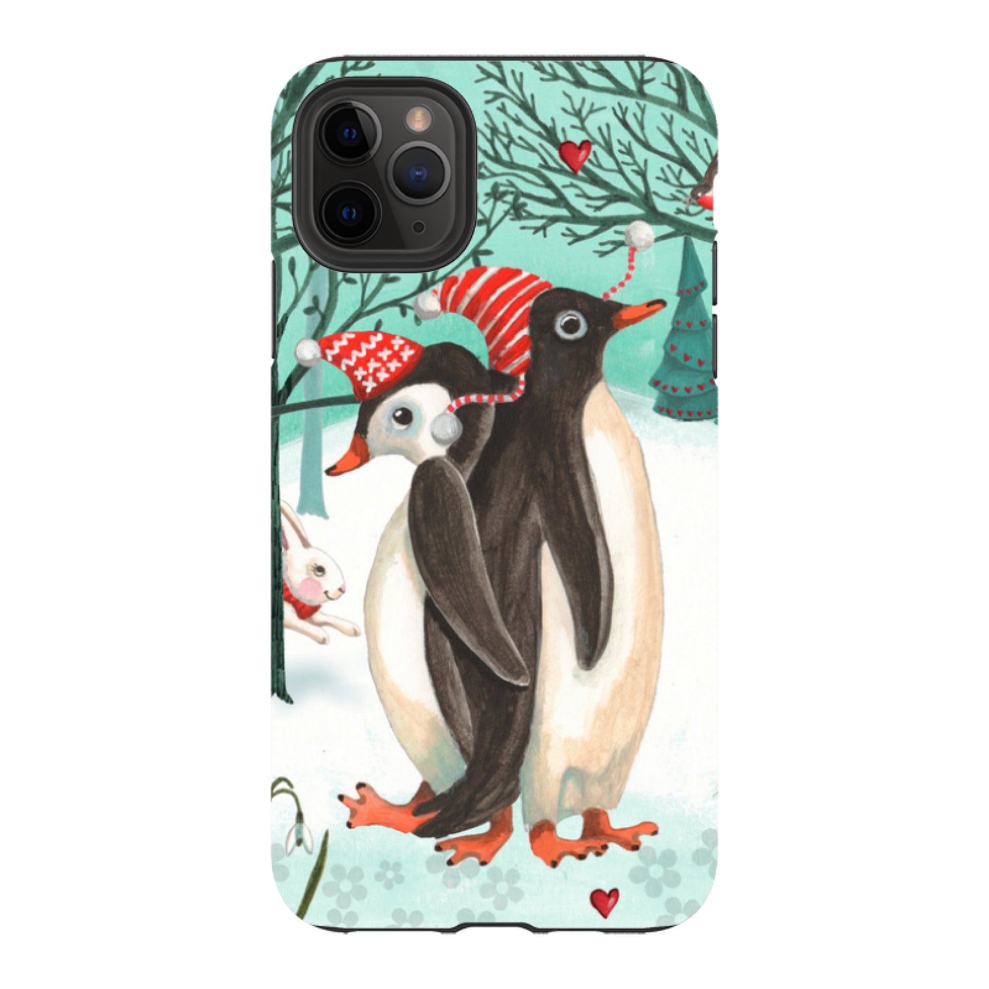 iPhone Tough Case - Winter Together By Caroline Bonne Muller