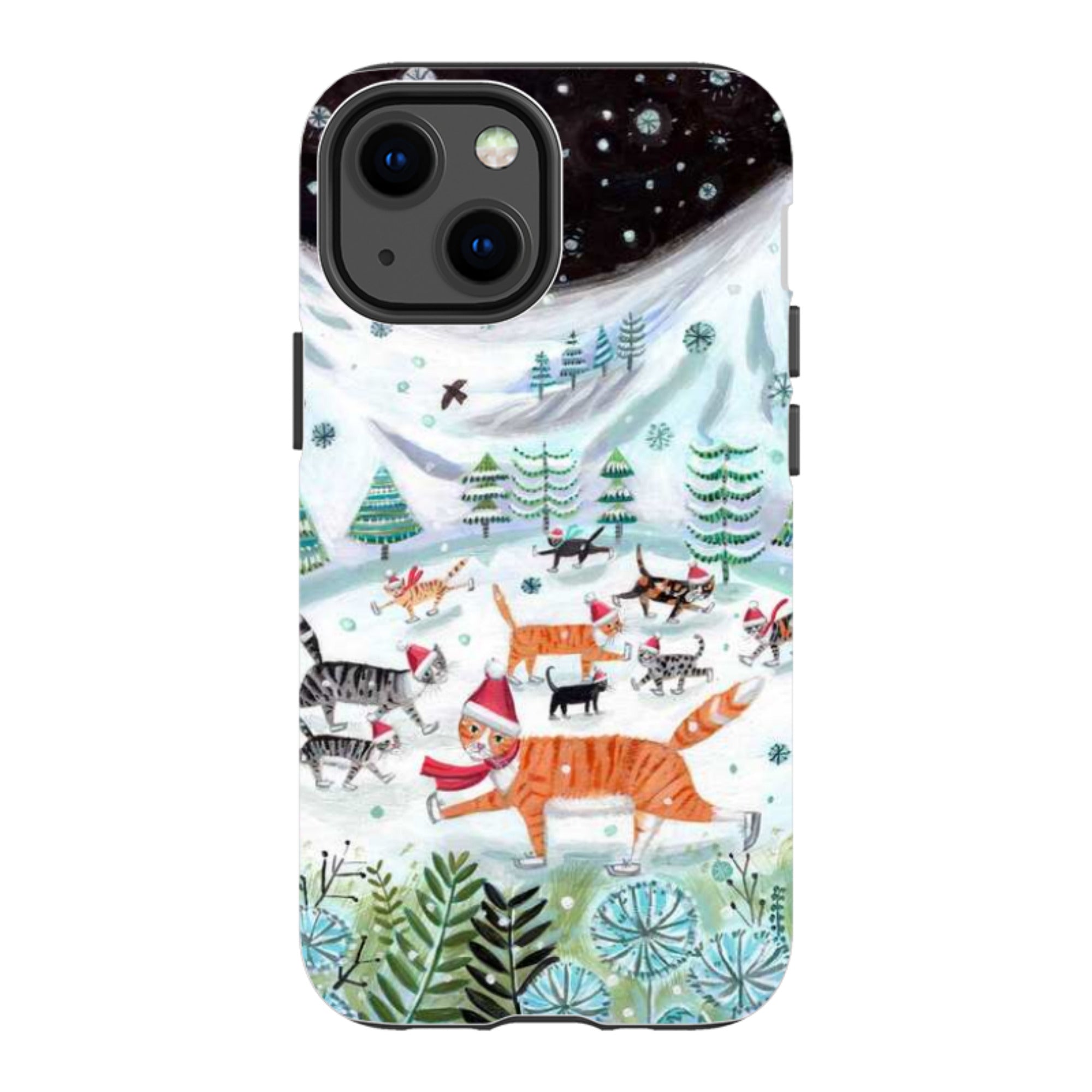 iPhone Tough Case - Cats On Ice By Mary Stubberfield