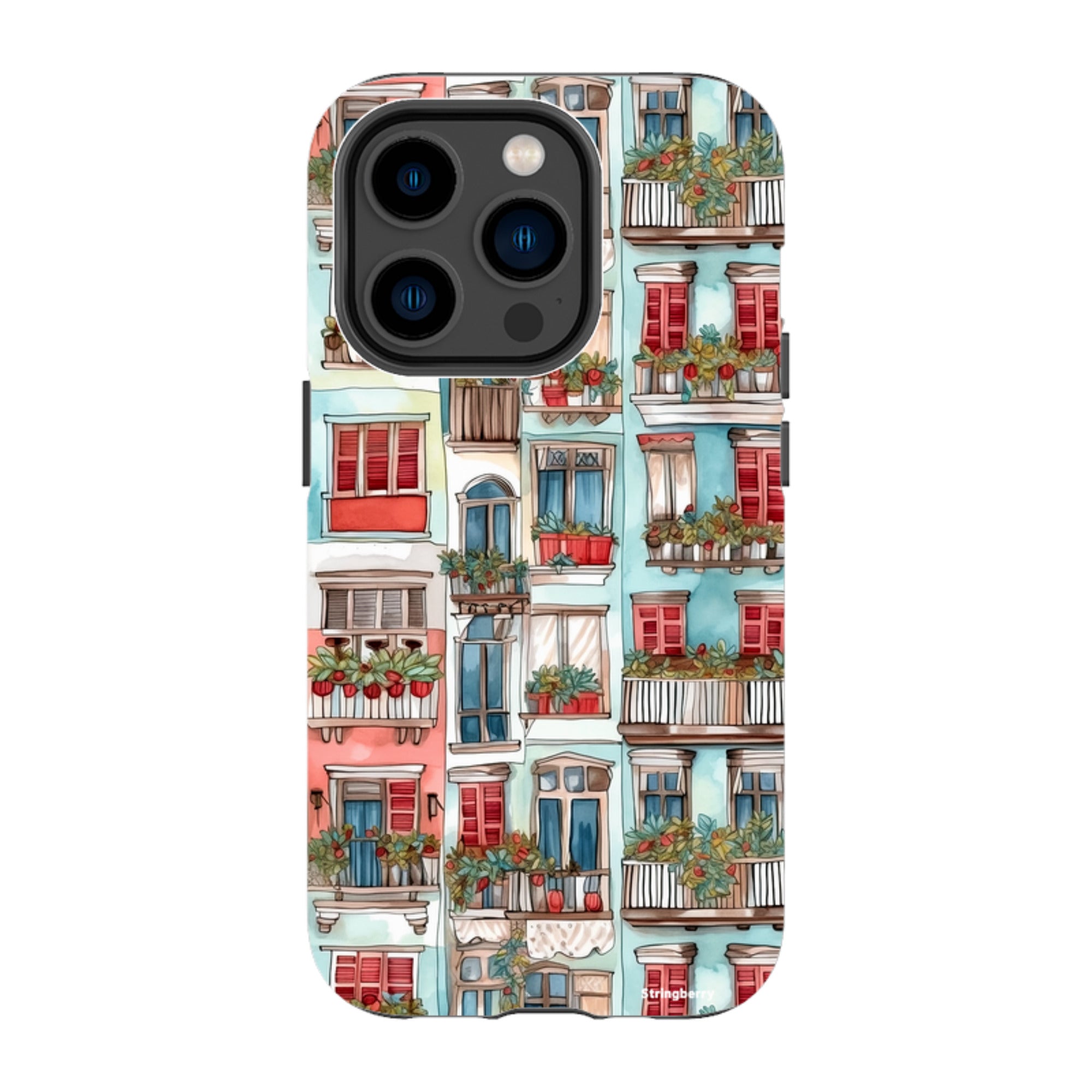 iPhone MagSafe Tough Case - Floral Balcony