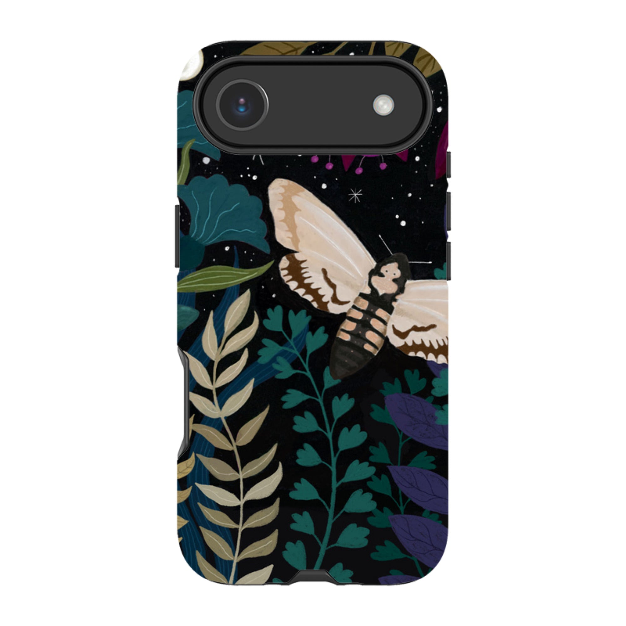 iPhone Tough Case - Midnight Moths By Bex Parkin