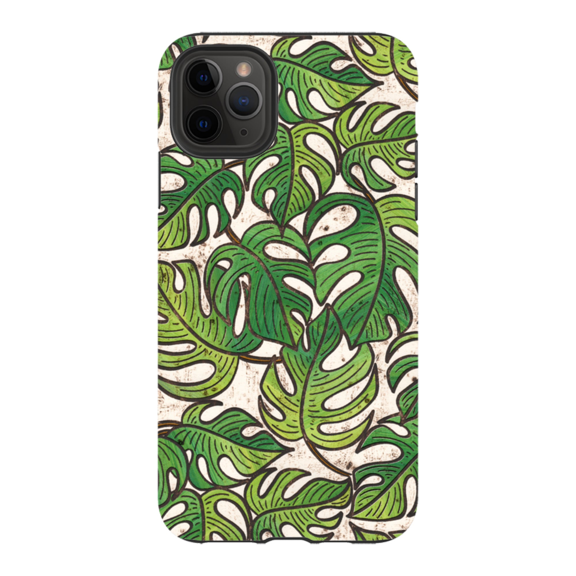 iPhone Tough Case - Green Floral 1 By Amelia Bowman