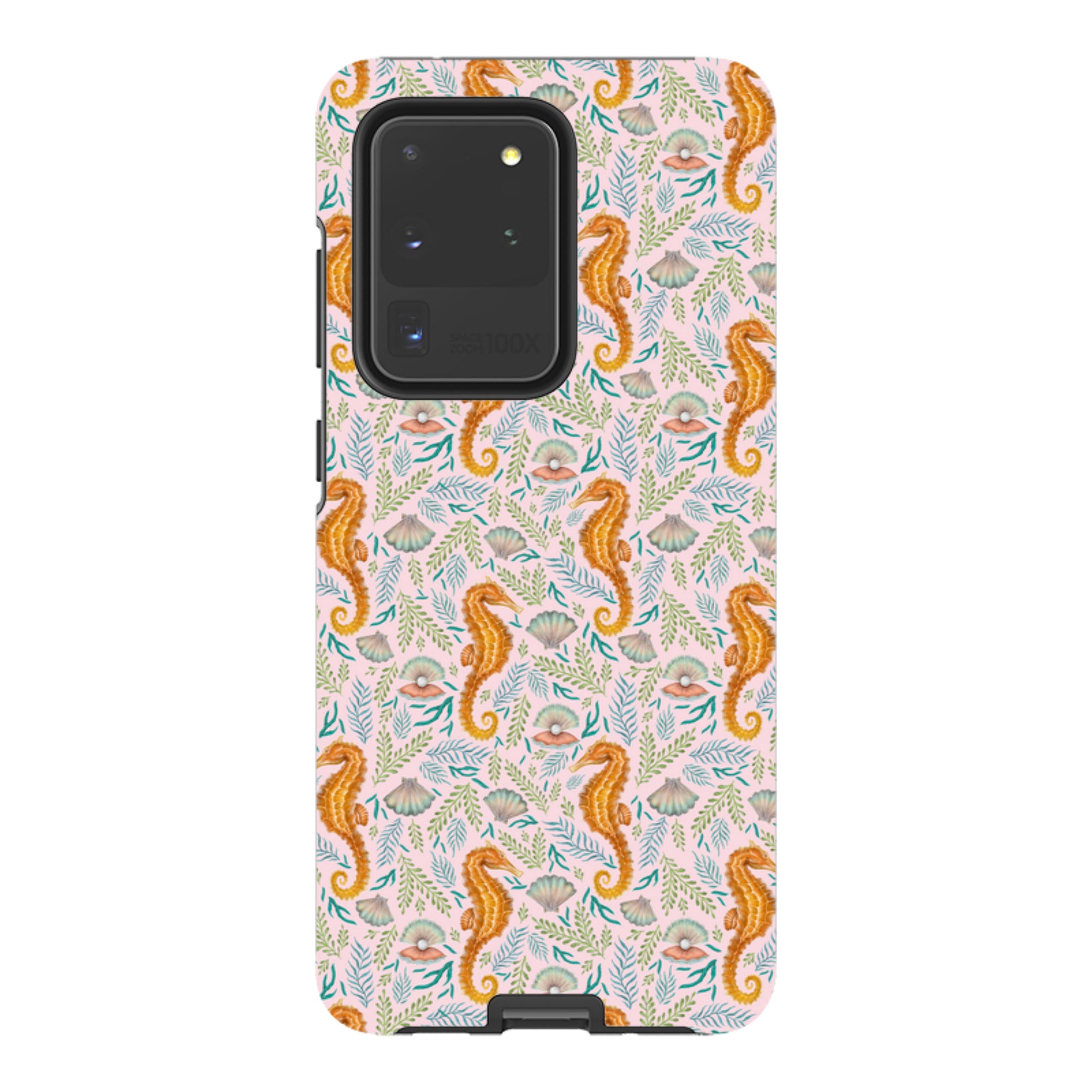 Samsung Tough Case - Seahorse Pink By Catherine Rowe