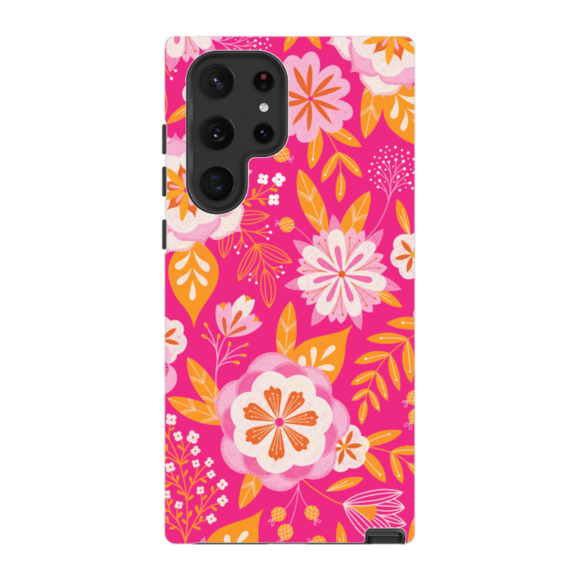 Samsung Tough Case - Big Bold Blooms Pink By Jenny Zemanek