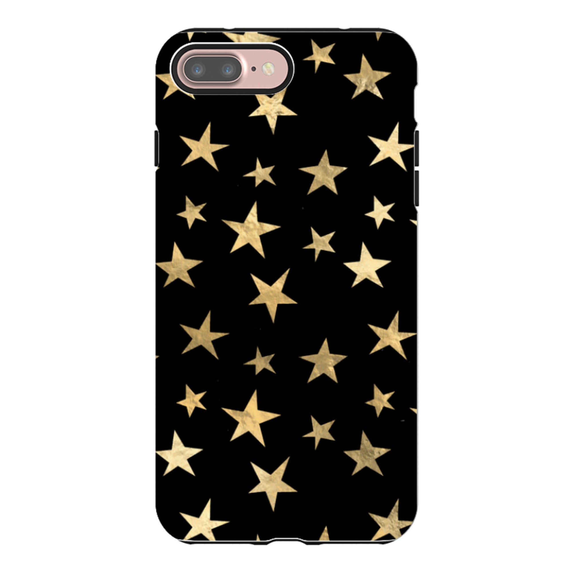 iPhone Tough Case - Black and Gold Stars