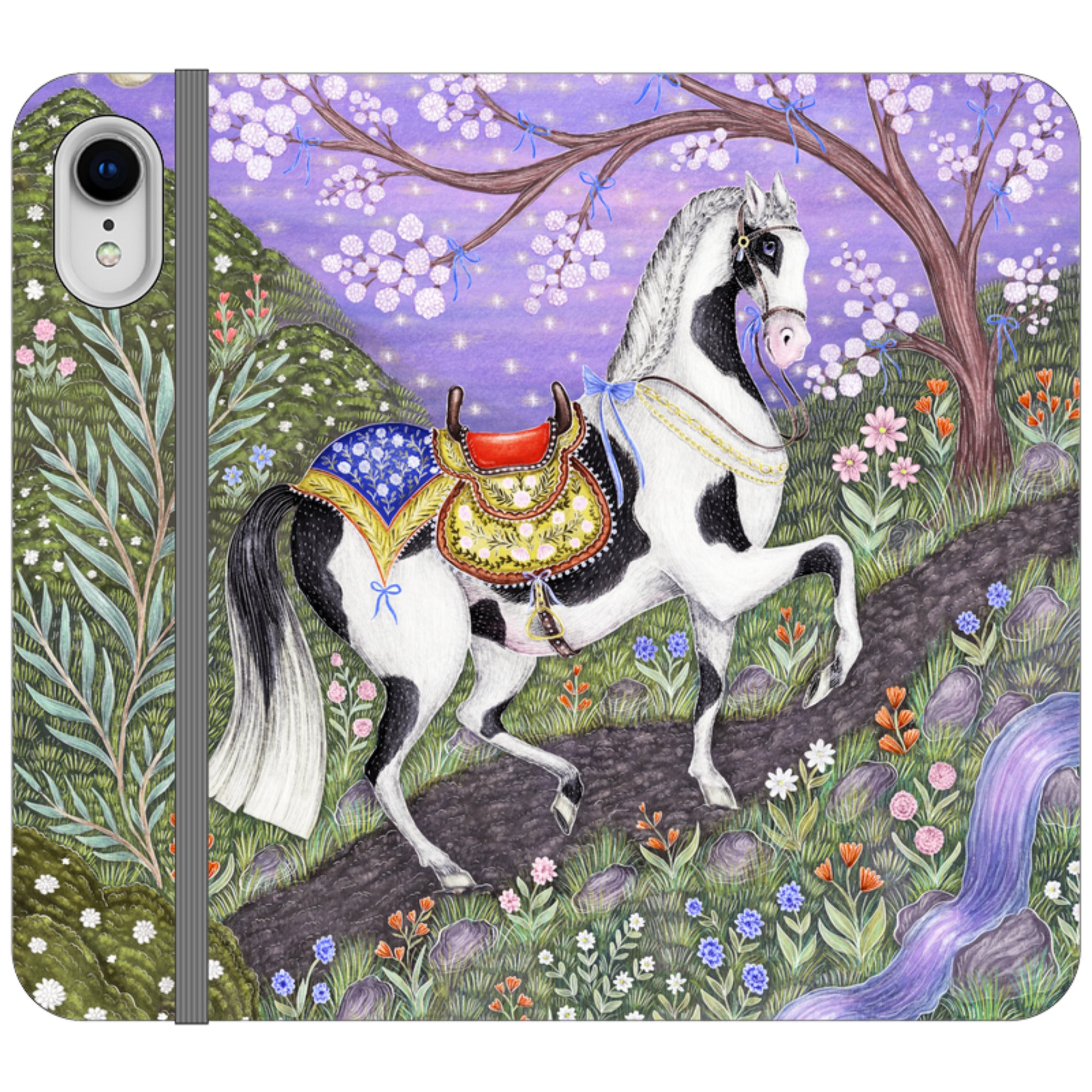 Sunset Steed Wallet Case By Catherine Rowe