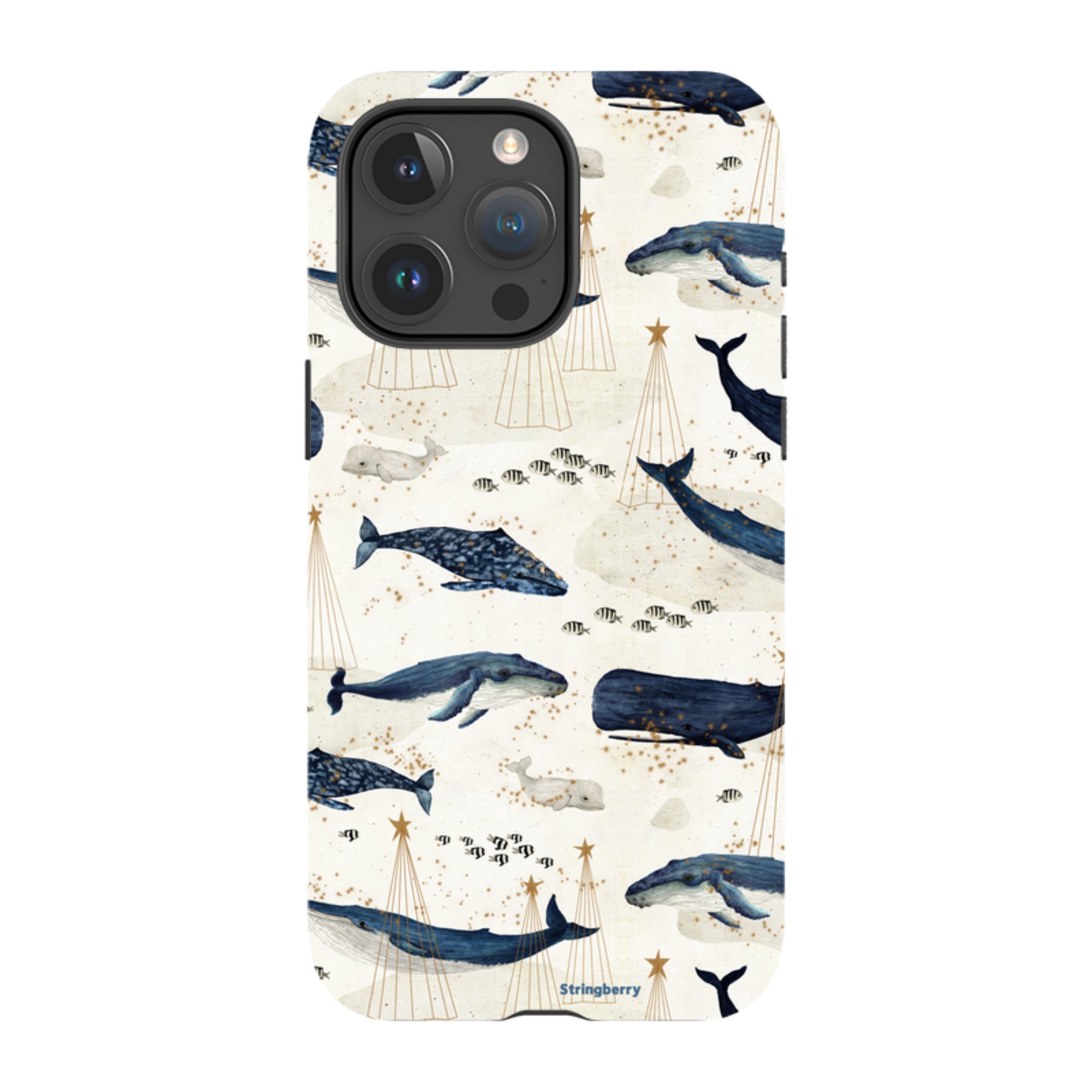 iPhone Tough Case - Christmas Whale III By Katherine Quinn