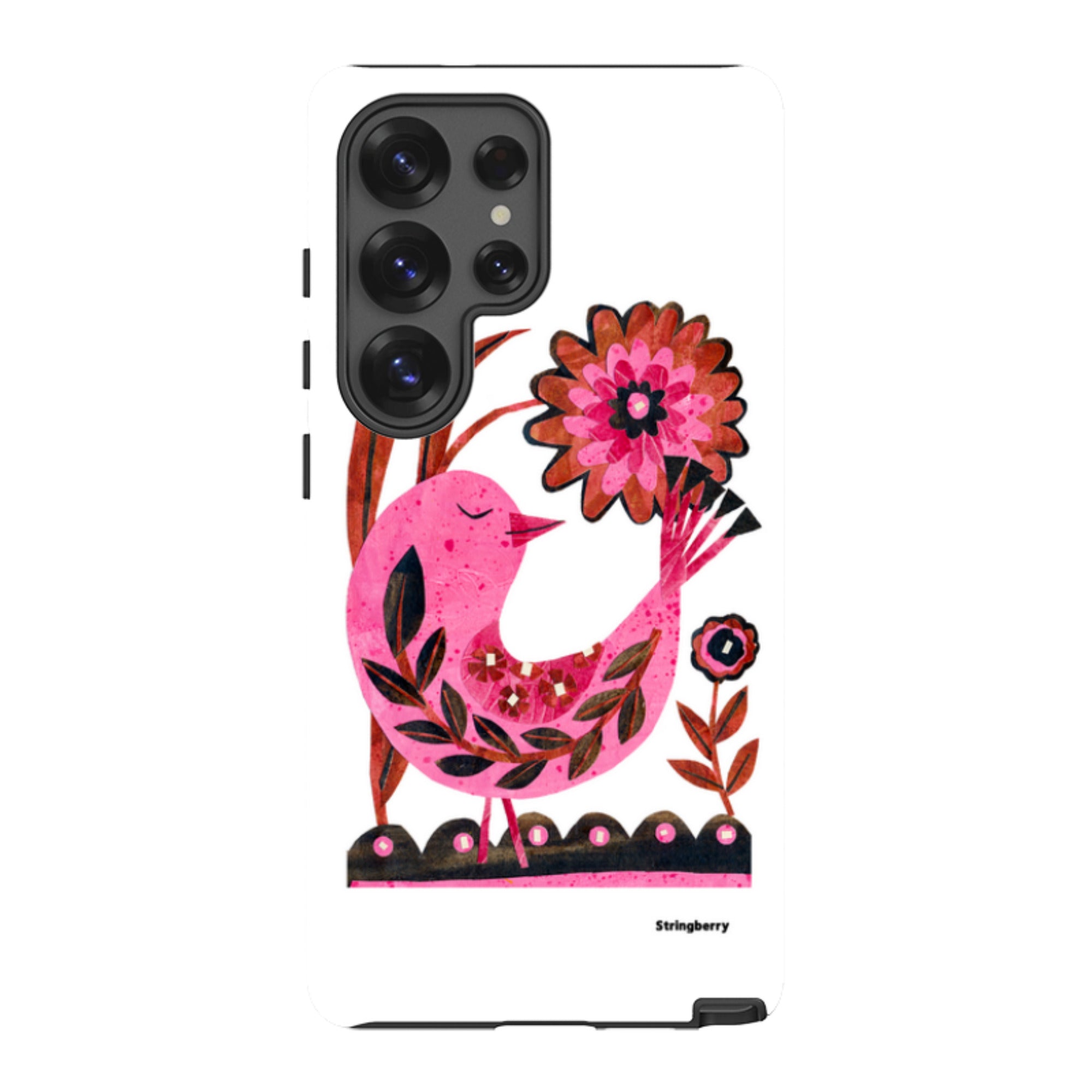 Samsung Tough Case - Folk Floral Bird By Tracey English