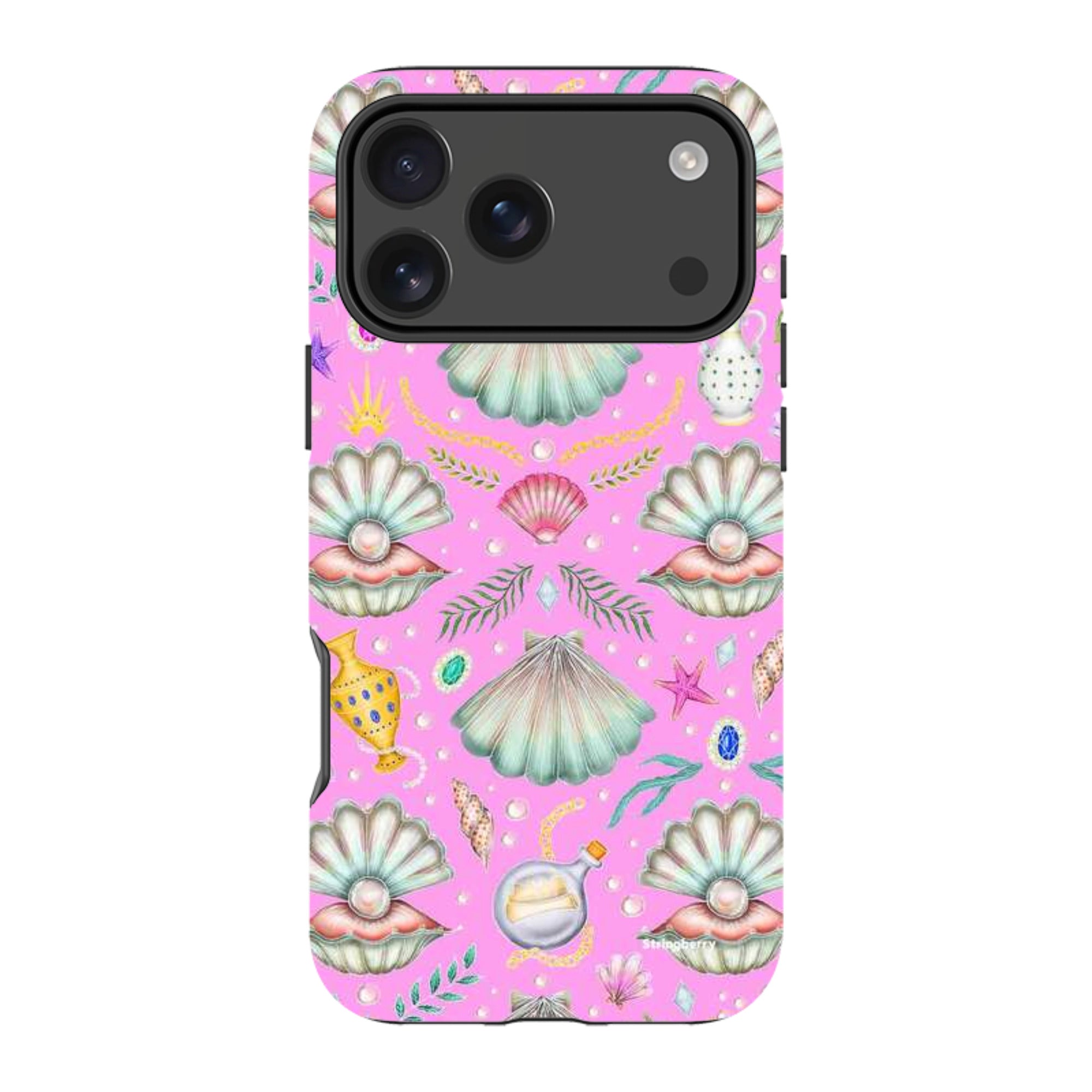 iPhone Tough Case - Pearl's Fantasy Candy Pink By Catherine Rowe