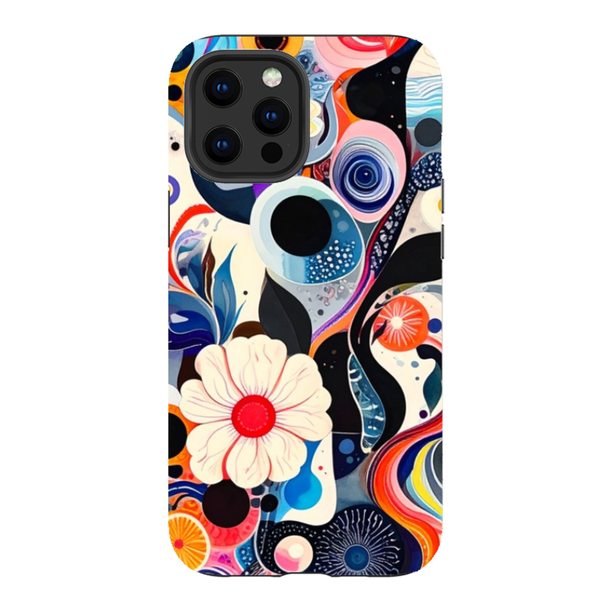 iPhone Tough Case - Floral Marble