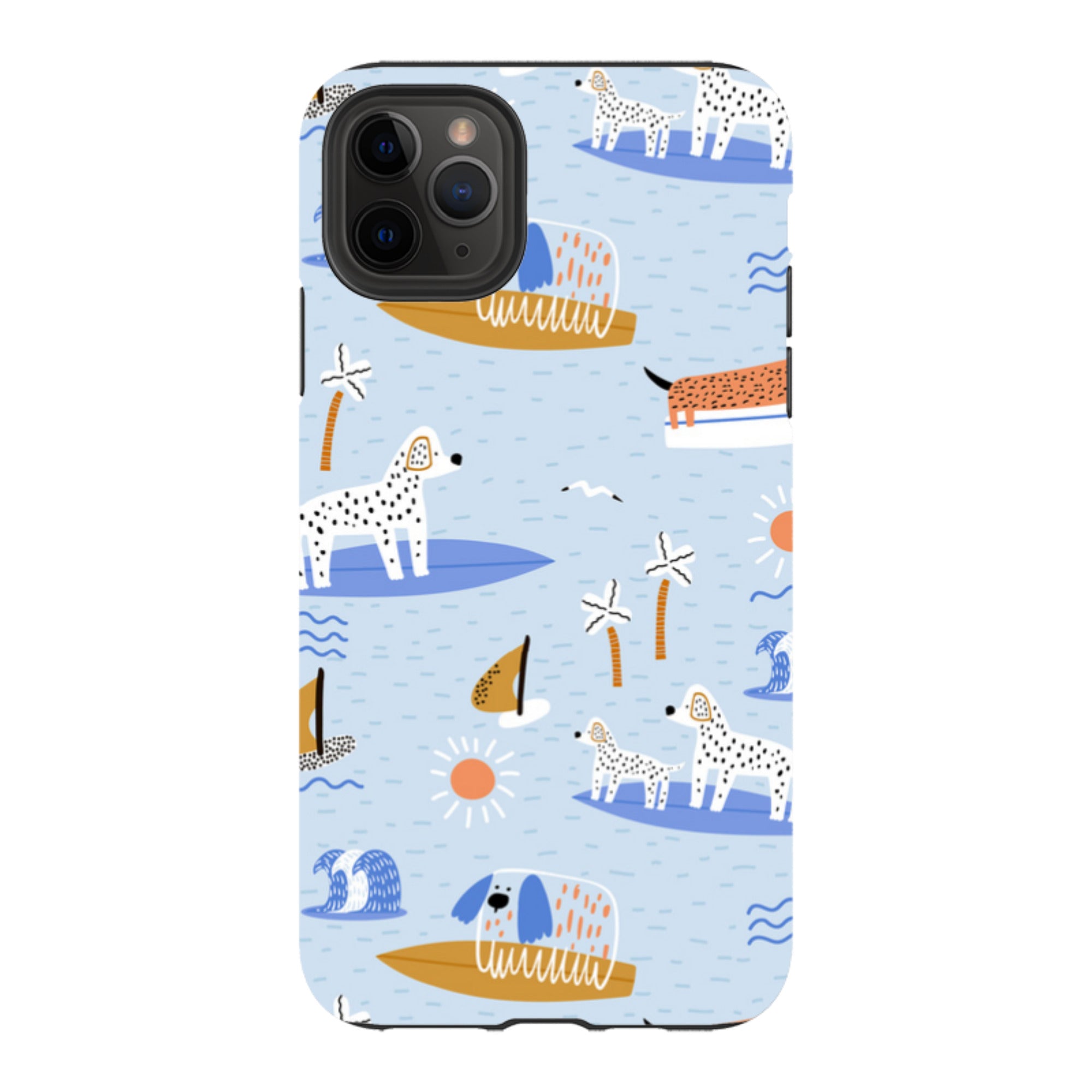 iPhone Tough Case - Surfing Dogs