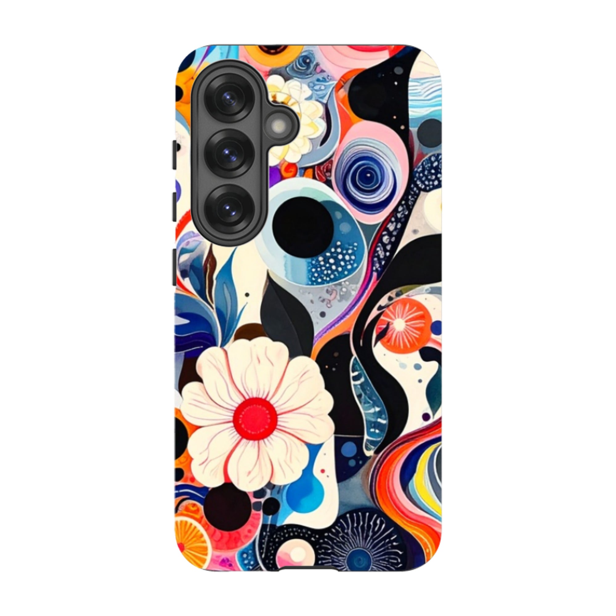 Samsung Tough Case - Floral Marble