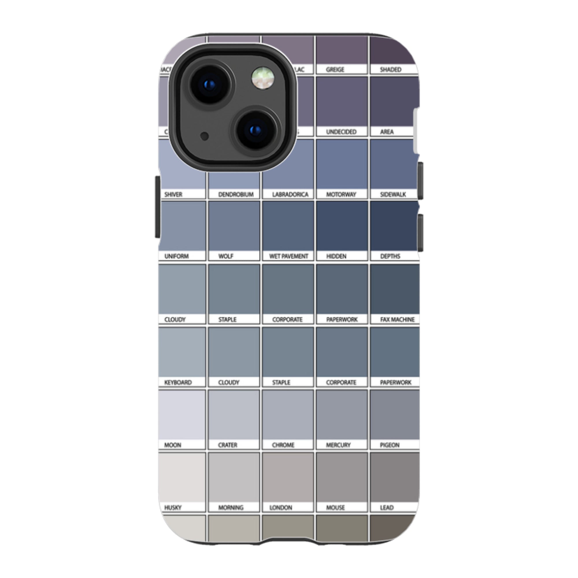 iPhone Tough Case - Grey Chromology By Kitty Joseph