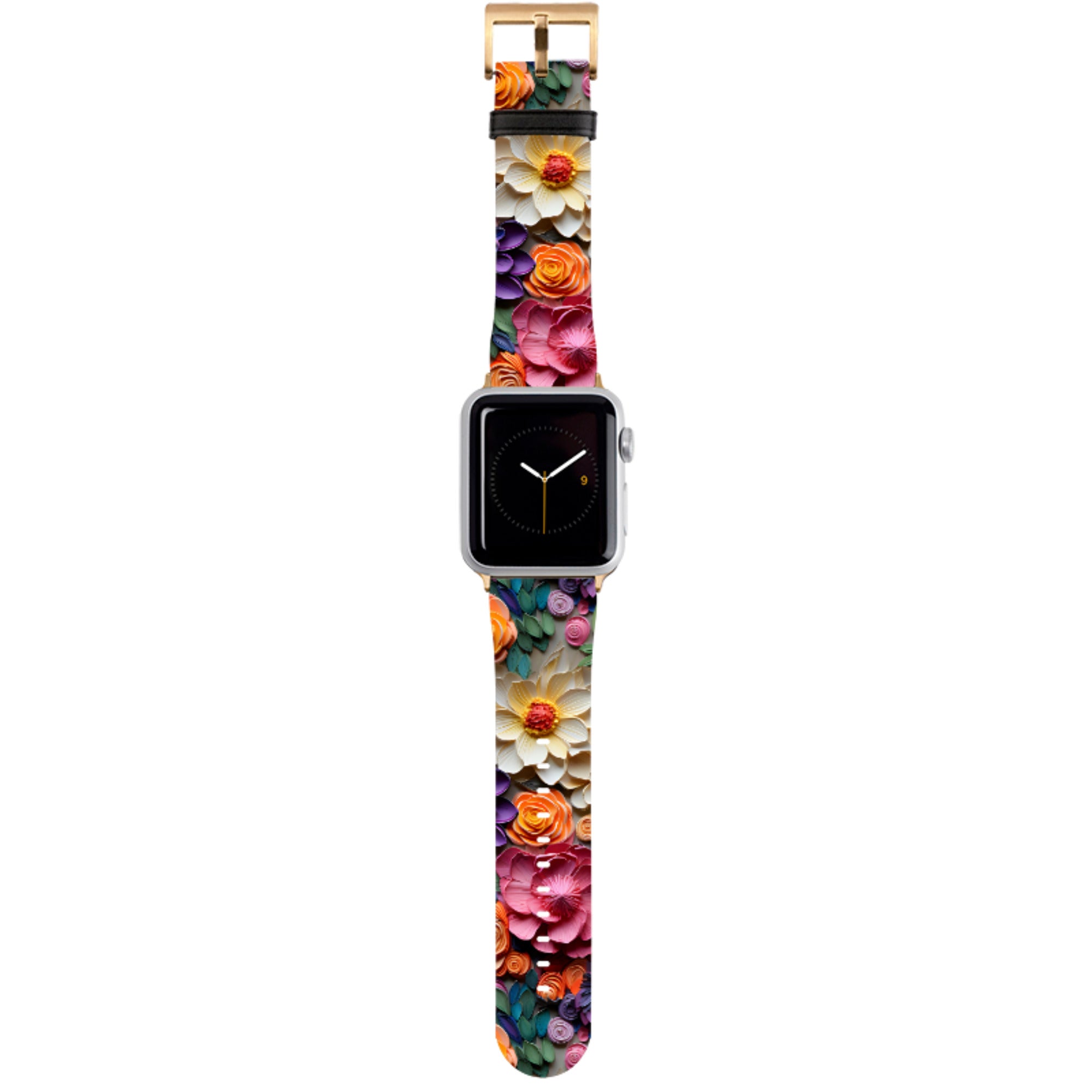 Violet Floral Apple Watch Strap
