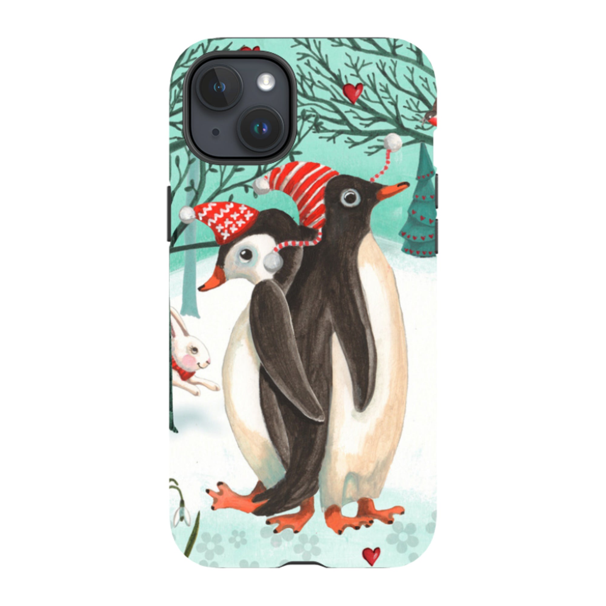 iPhone Tough Case - Winter Together By Caroline Bonne Muller