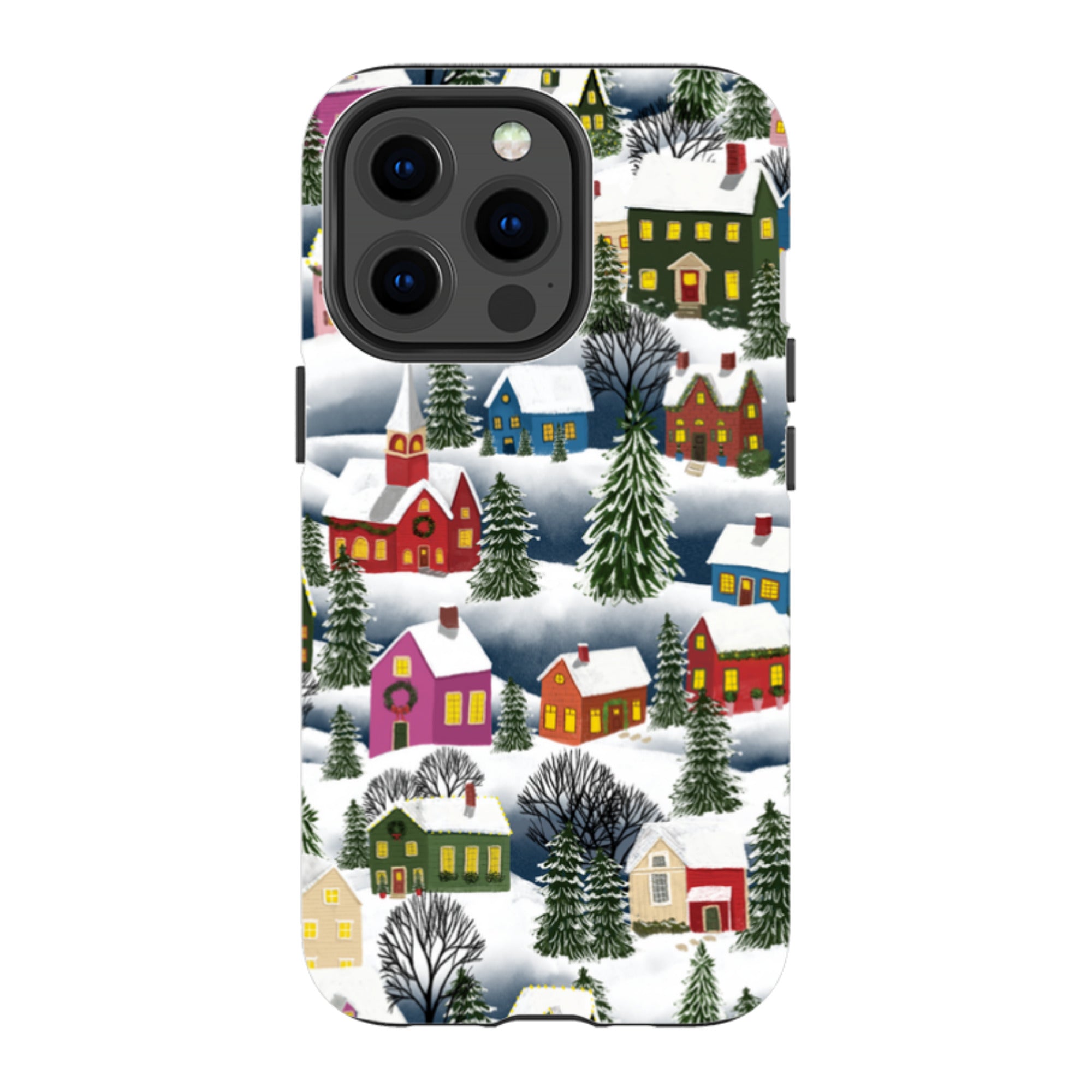iPhone Tough Case - Advent Street Town By Abby Jacobs