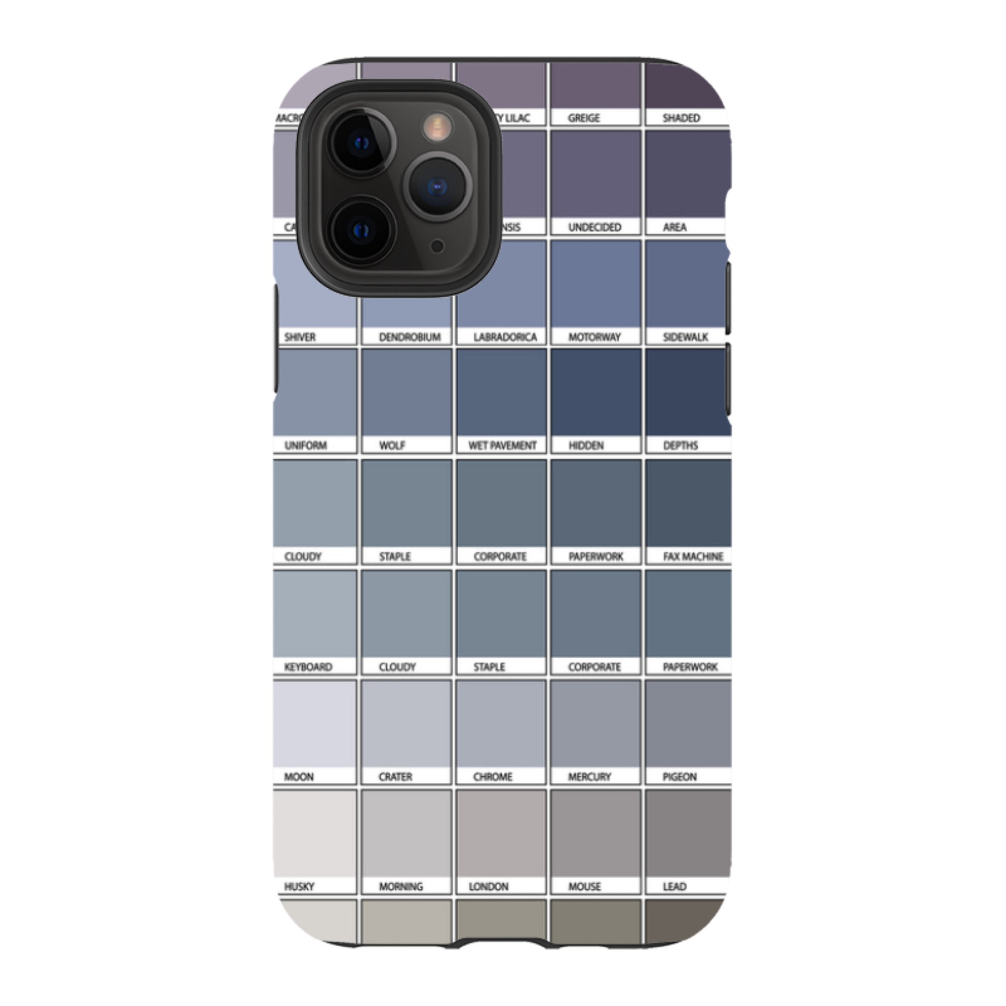 iPhone Tough Case - Grey Chromology By Kitty Joseph