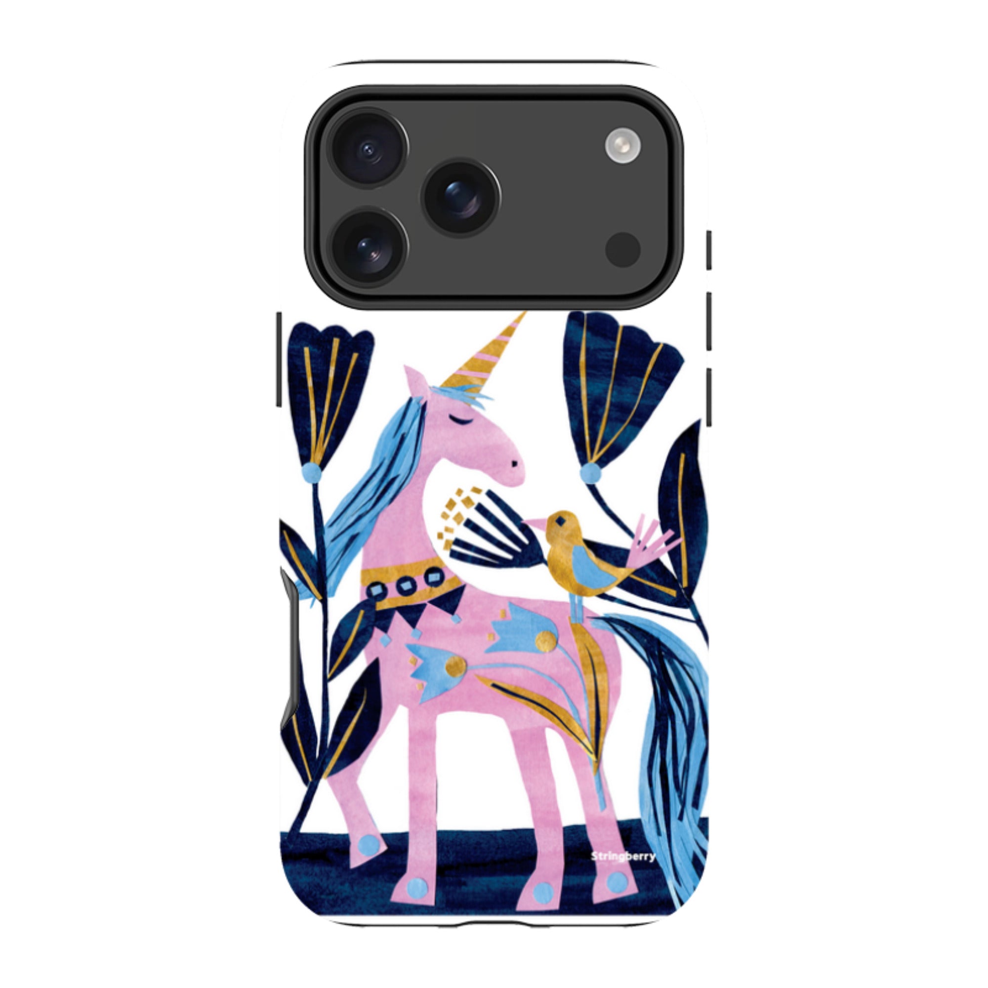 iPhone Tough Case - Lilac Unicorn By Tracey English