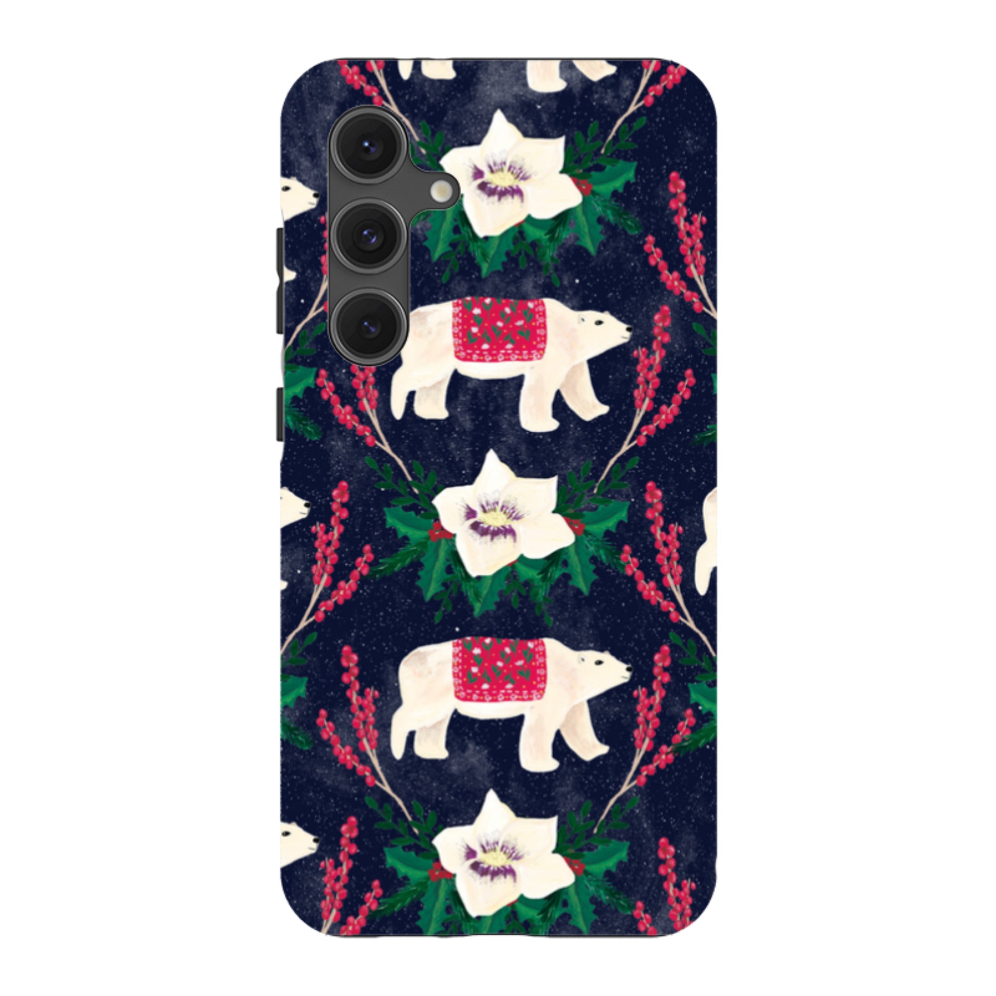 Samsung Tough Case - Midnight Polar Bears By Abby Jacobs