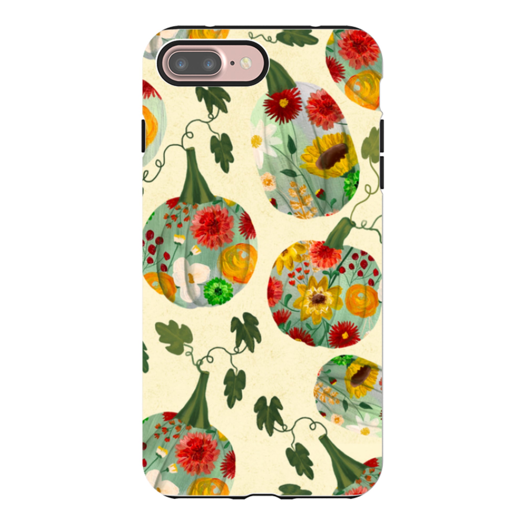 iPhone Tough Case - Floral Pumpkins By Abby Jacobs