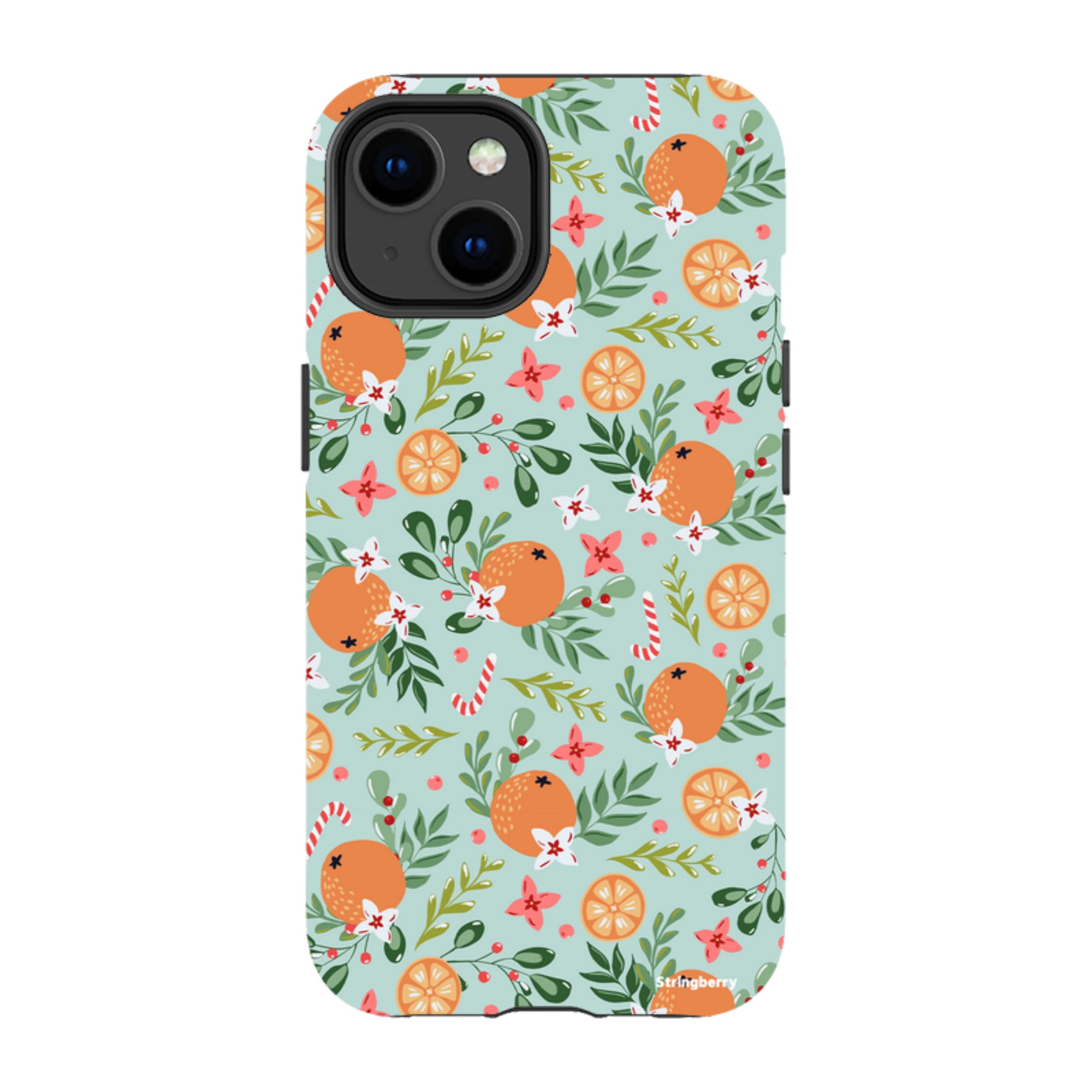 iPhone MagSafe Tough Case - Oranges and Candy Canes