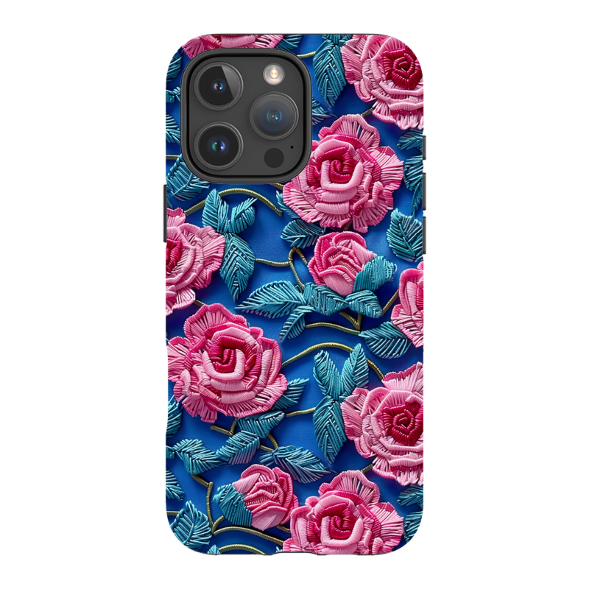 iPhone MagSafe Tough Case - Blue Summer Roses
