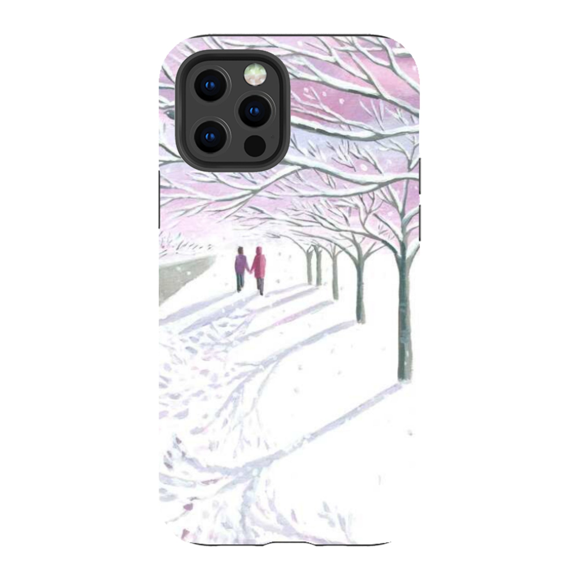 iPhone Tough Case - Snowy Park By Mary Stubberfield