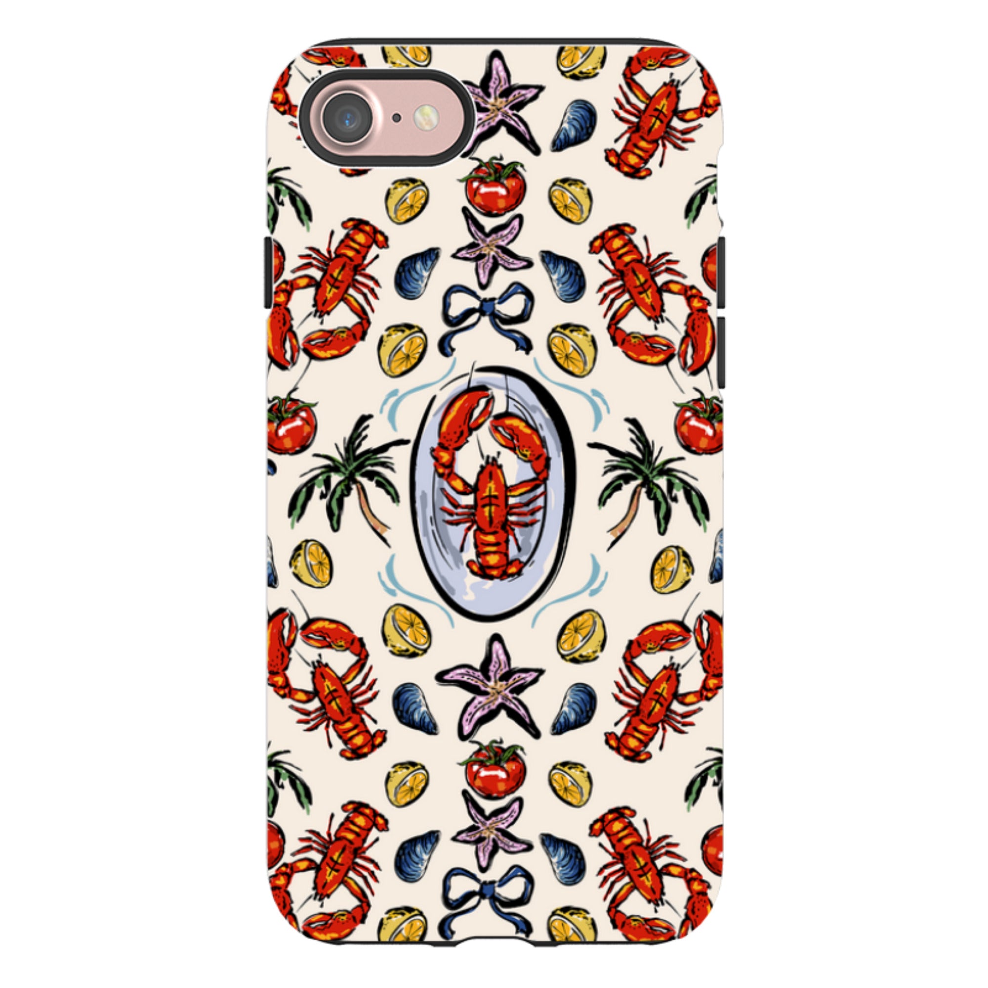 iPhone Case - Seafood and Palm Trees